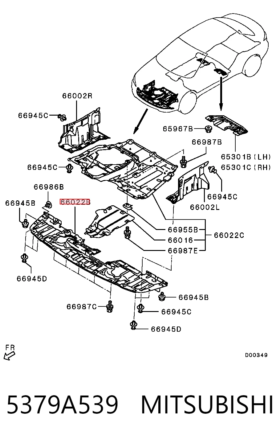 Купити 5379A046 Chrysler Аеродинамічні обважування