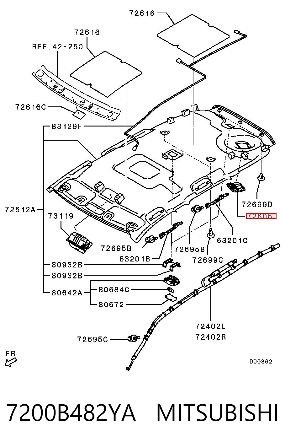 7200B482YA Mitsubishi 