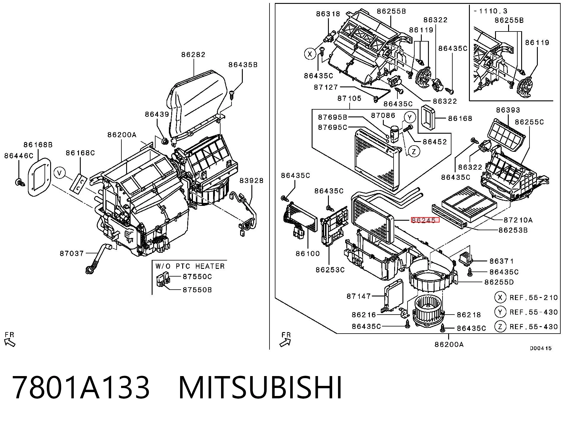Радіатор пічки (обігрівача) Chrysler 7801A133 ціна, від 31.83 USD