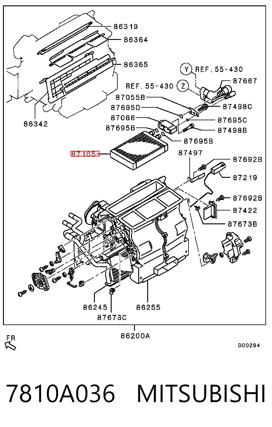 Випаровувач кондиціонера Polcar 4405P81 ціна, від 83.97 USD