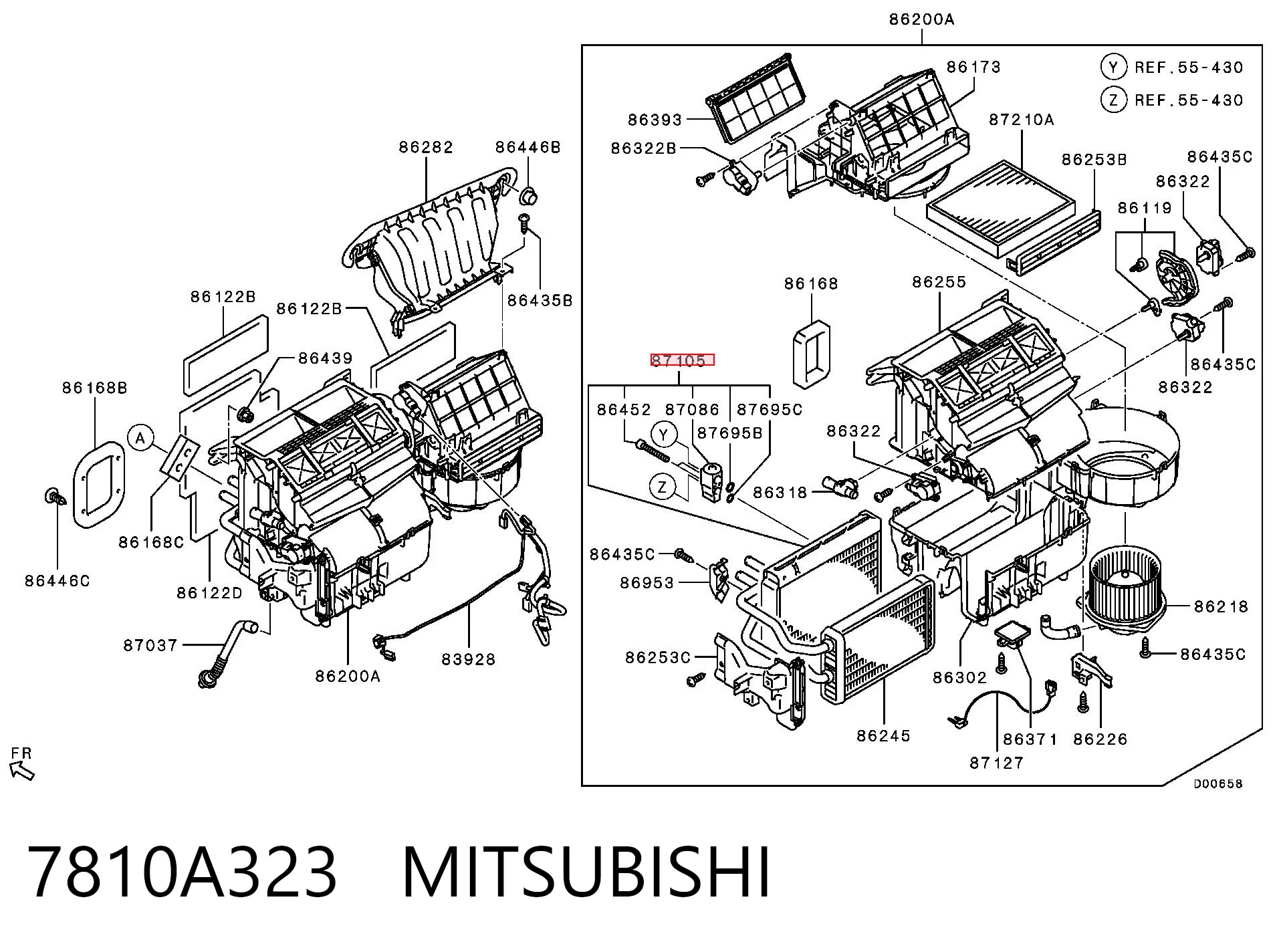 7810A323 Mitsubishi Охолоджувач повітря