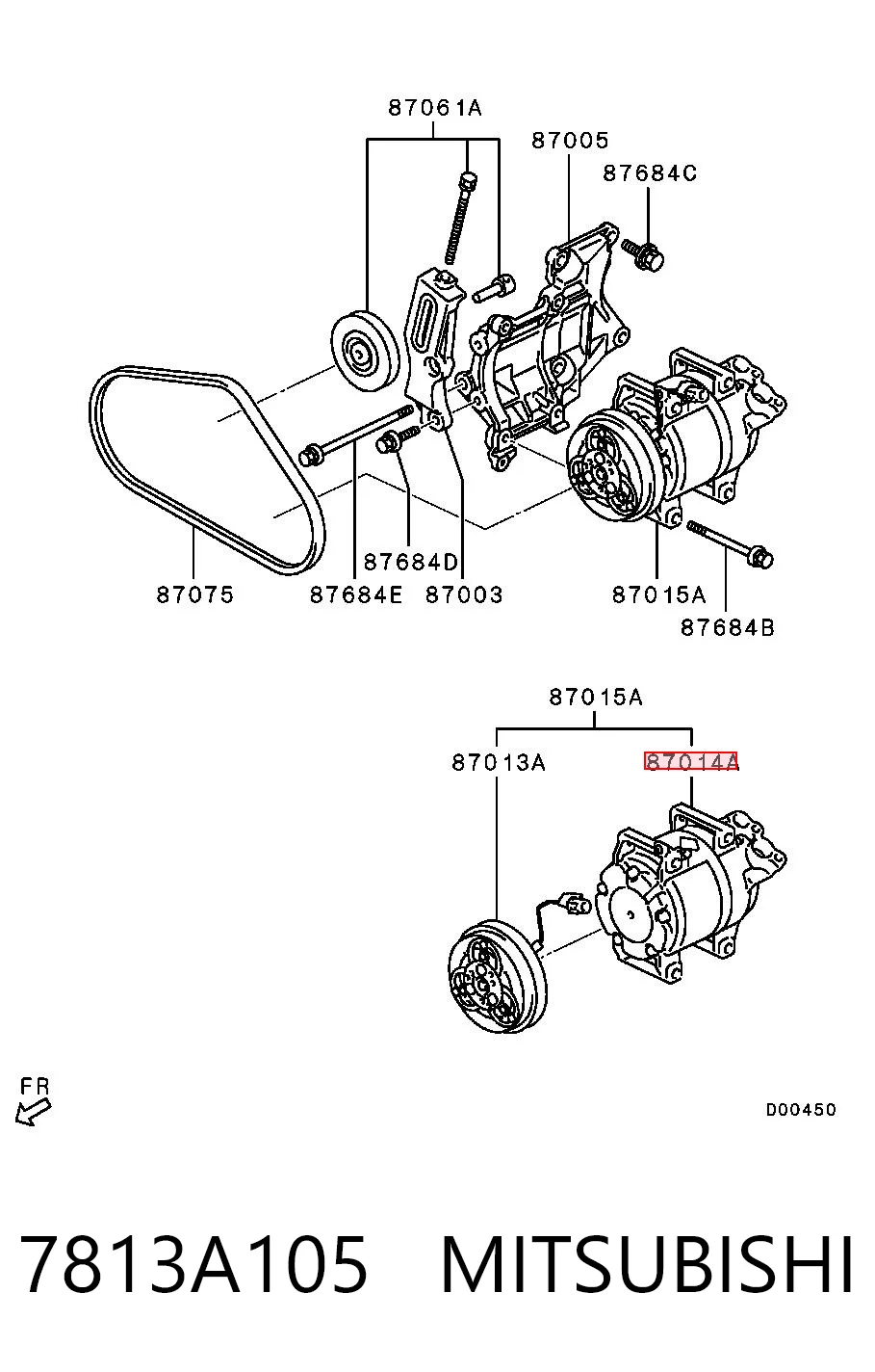 7813A105 Mitsubishi Компресор холодоагенту