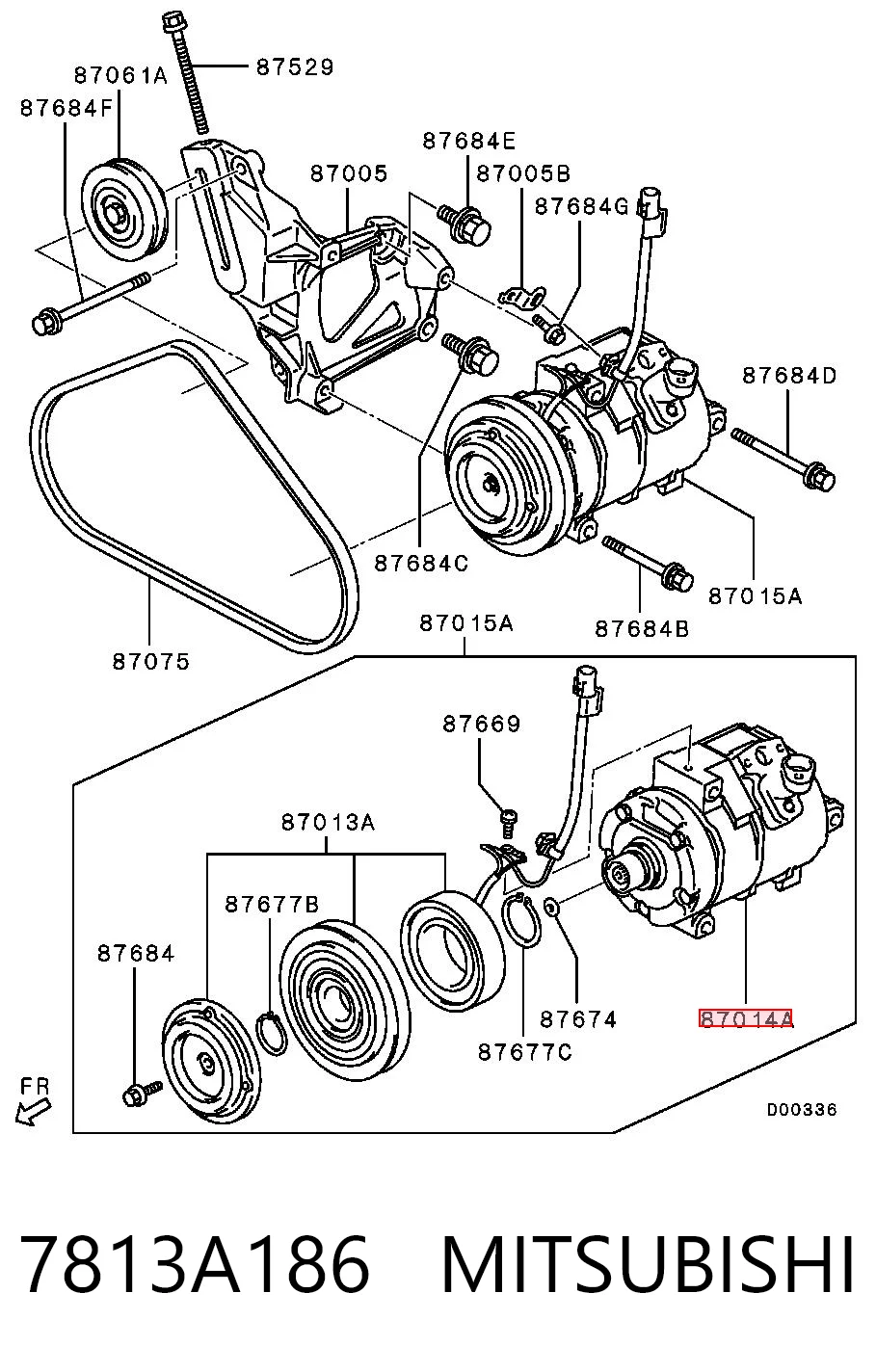7813A186 Mitsubishi Компресор холодоагенту