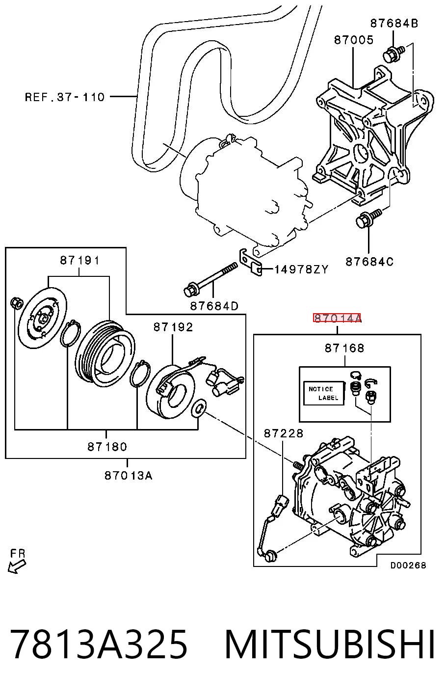 MN185233 Chrysler Компресор холодоагенту