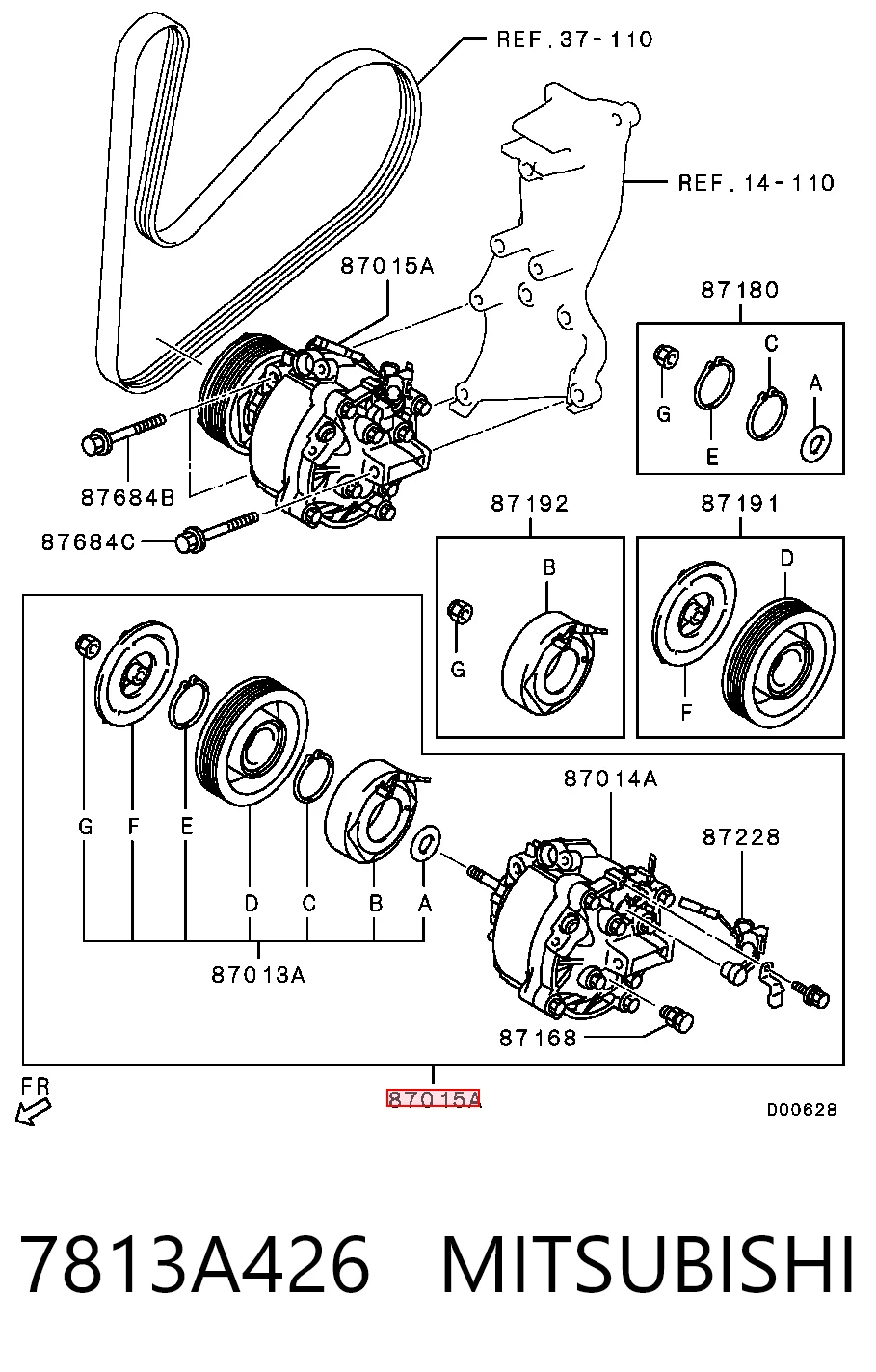 7813A426 Mitsubishi Компресор холодоагенту