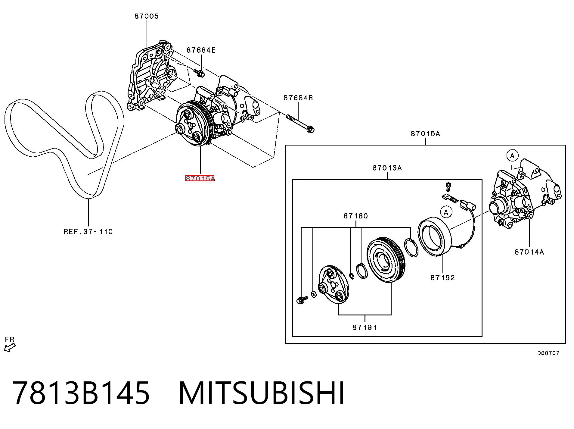 7813B145 Mitsubishi Компресор холодоагенту