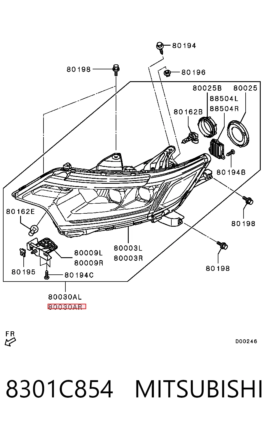 ZMB1193RDP KLARKSONAS Фара правая