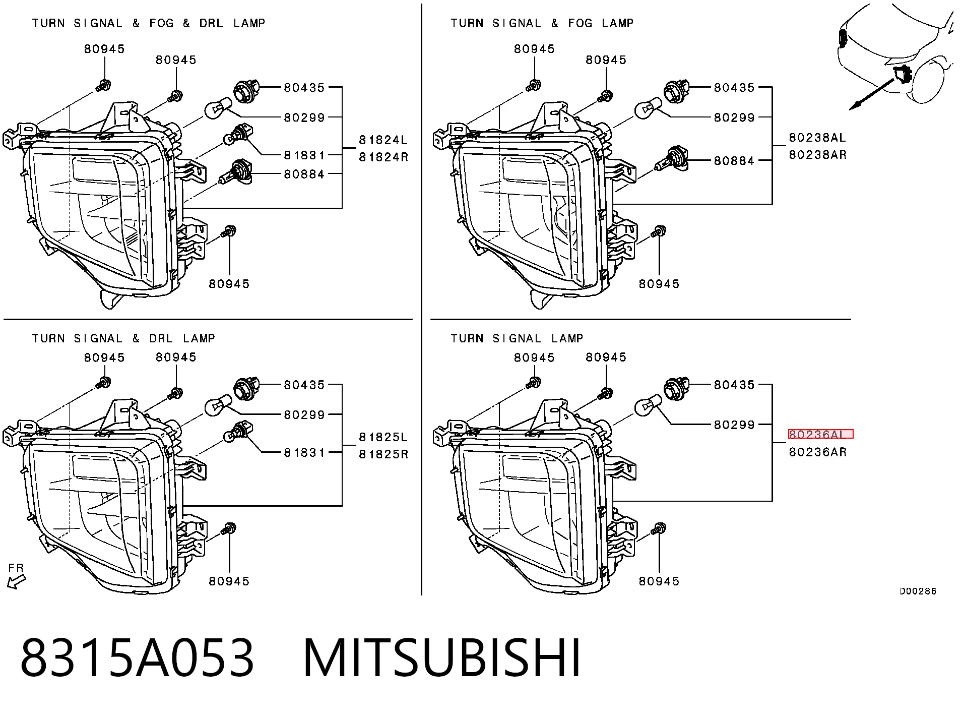 8315A053 Mitsubishi