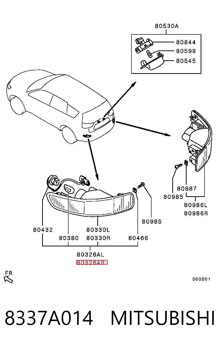 Правий катафот заднього бампера Polcar 526698E ціна, від 25.87 USD