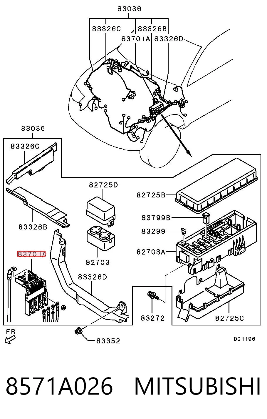 8571A026 Mitsubishi Реле запобіжників