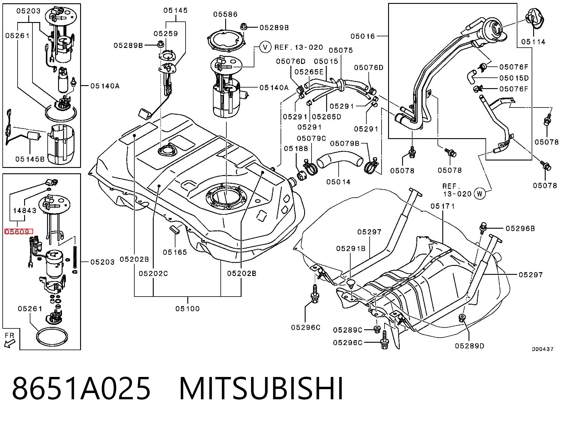 8651A025 Mitsubishi 