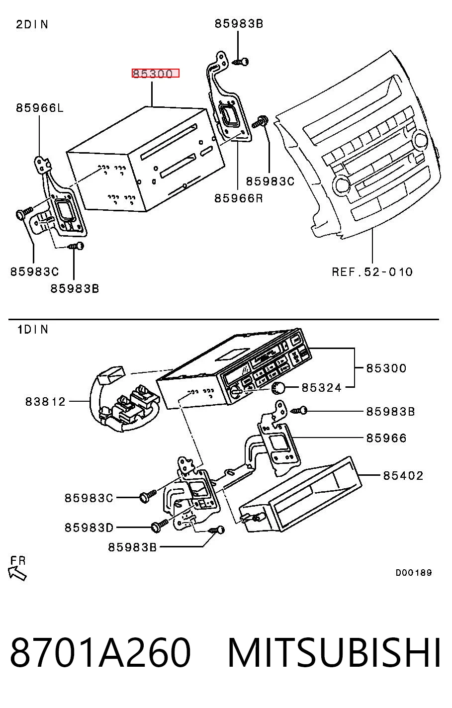 Магнітола (радіо AM/FM) Chrysler 8701A260 ціна, від 24.83 USD