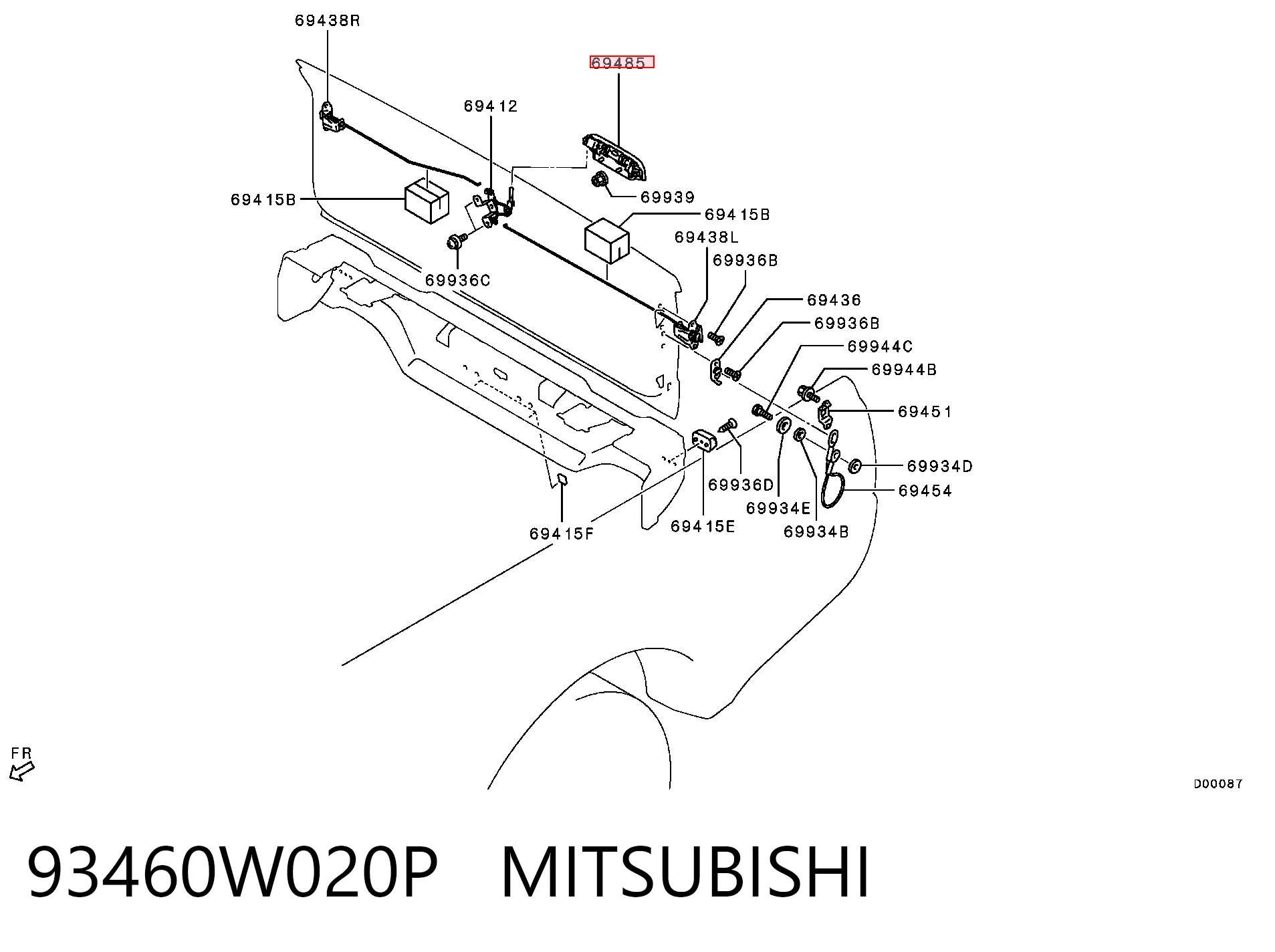 93460W020P Mitsubishi 