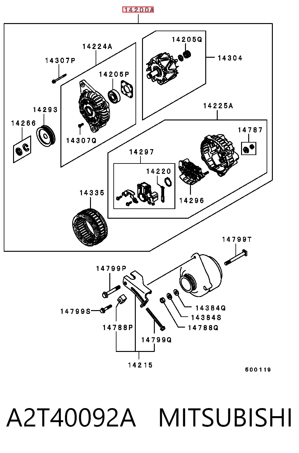 Генератор автомобільний Mazda PN4018300C