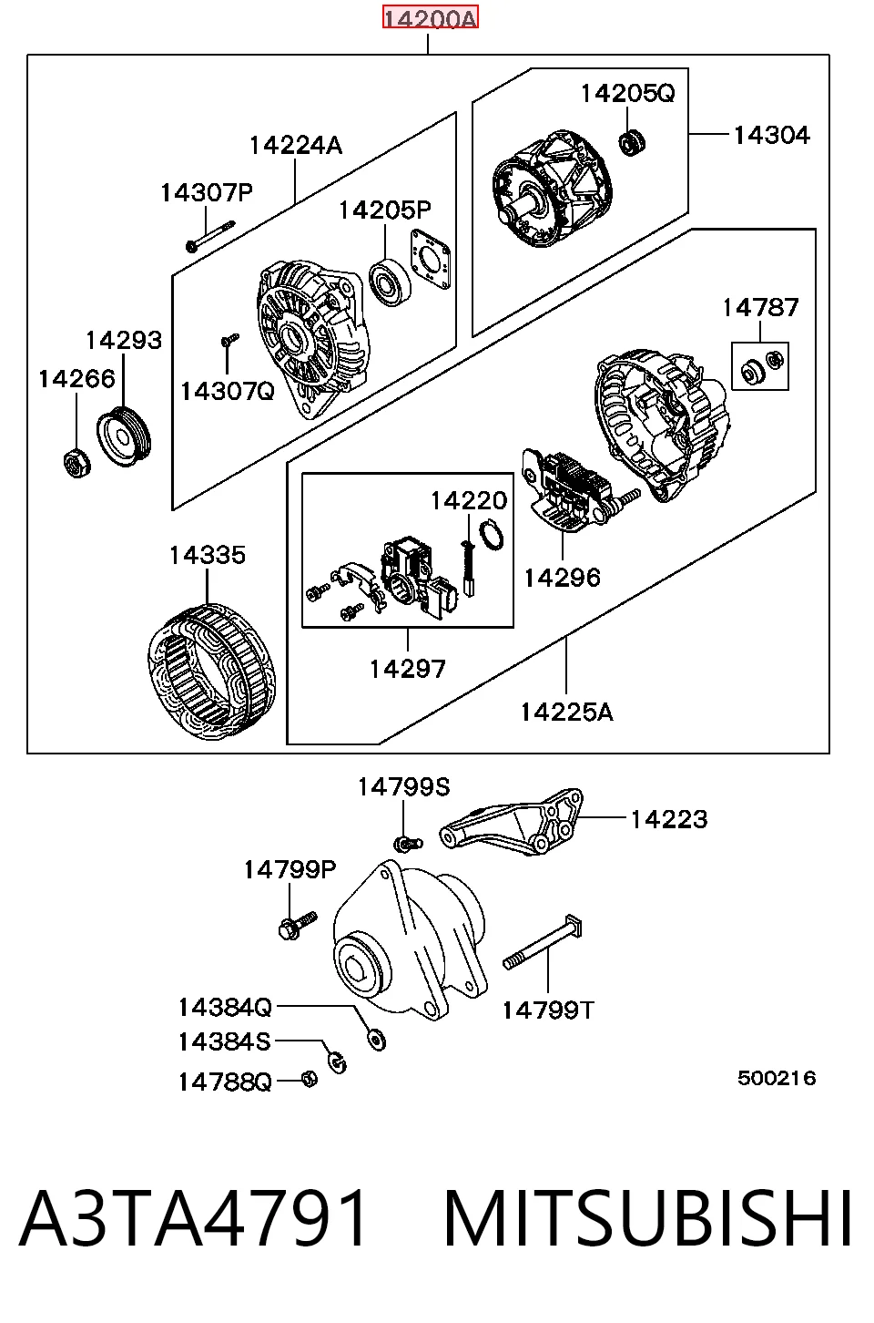 Купити Генератор Mitsubishi Galant VIII EA