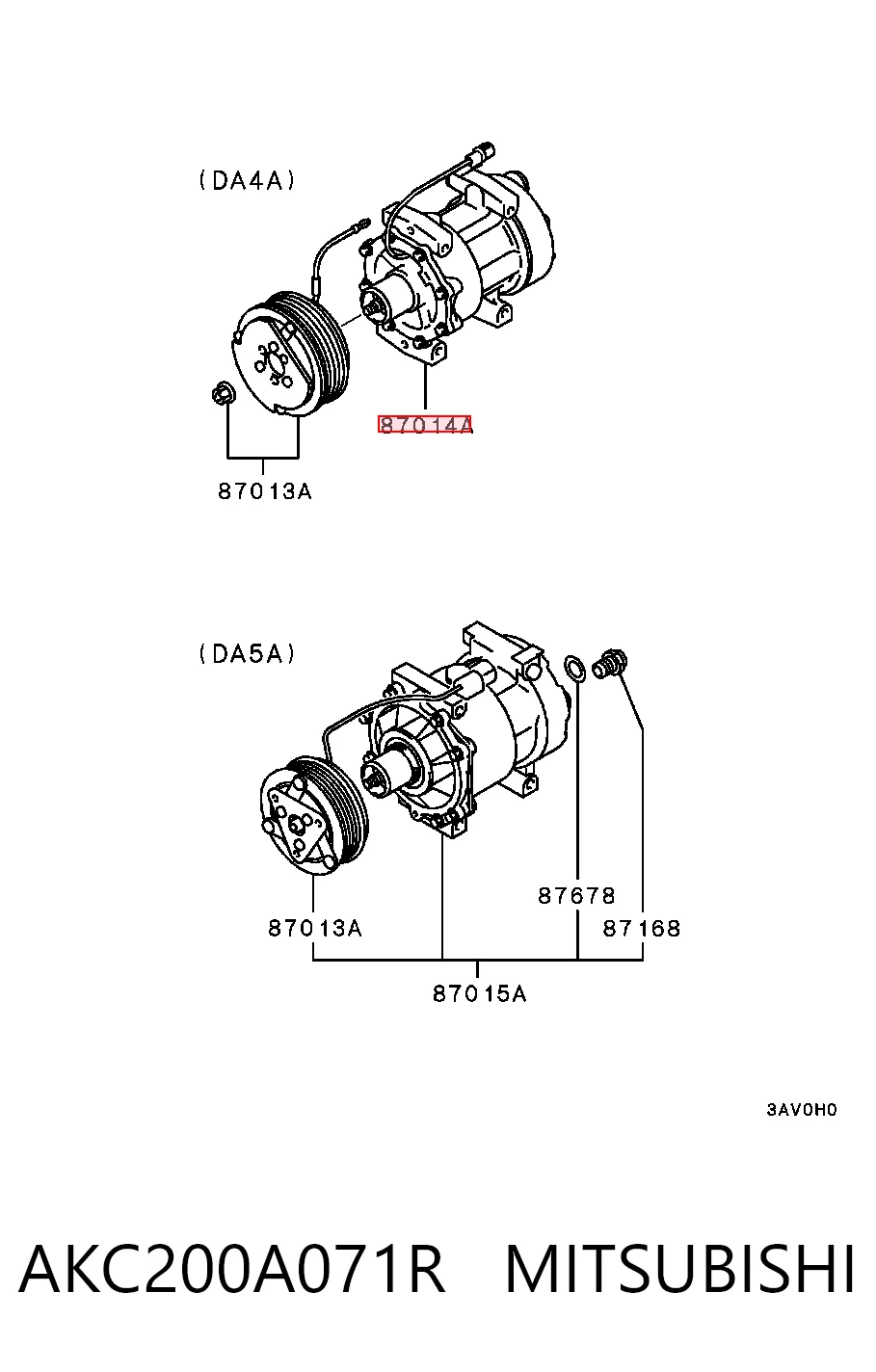 Купити Компресор кондиціонера Mitsubishi Lancer VI CJ, CP
