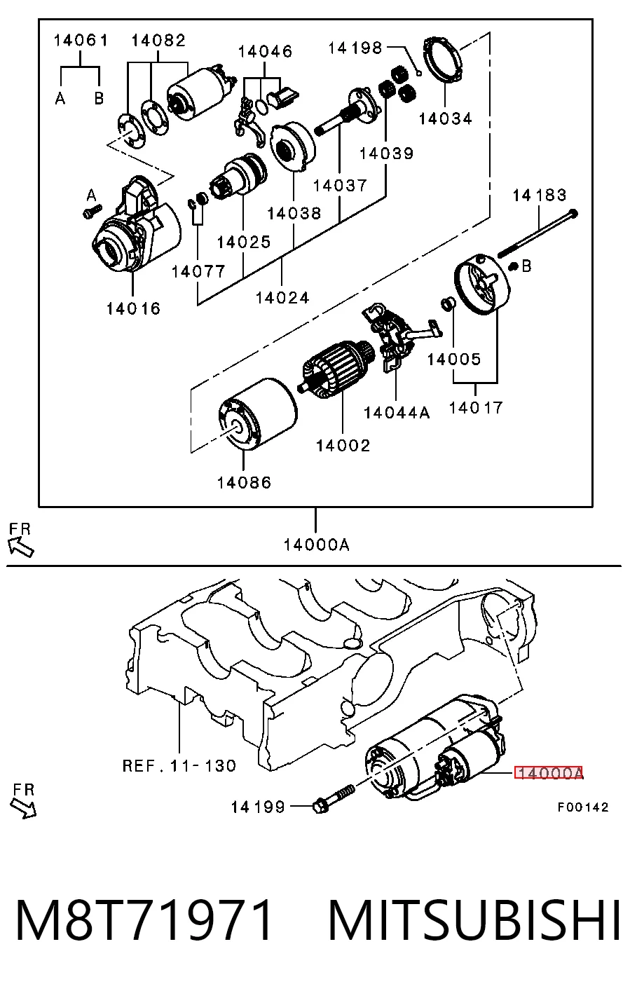 Купити Стартер Mitsubishi ASX  GA