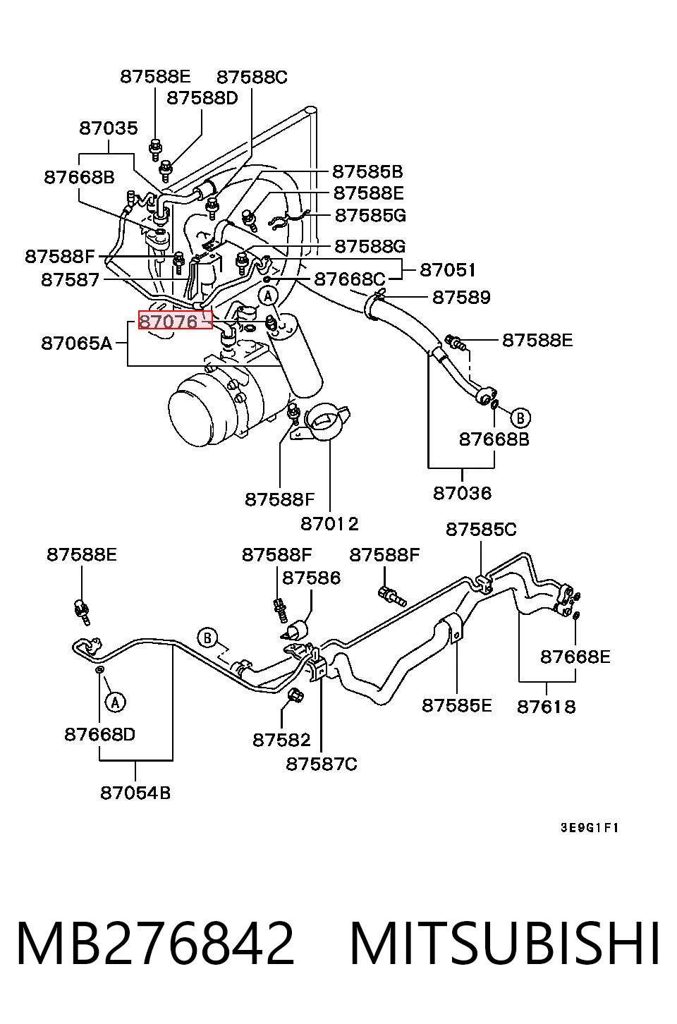 MB276842 Mitsubishi Датчик тиску