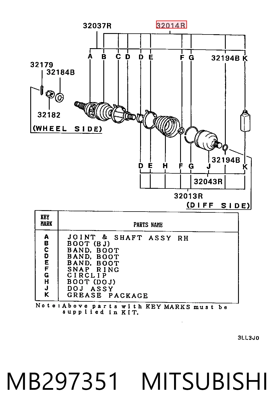  Пильник ШРУСа зовнішній Opel Frontera 