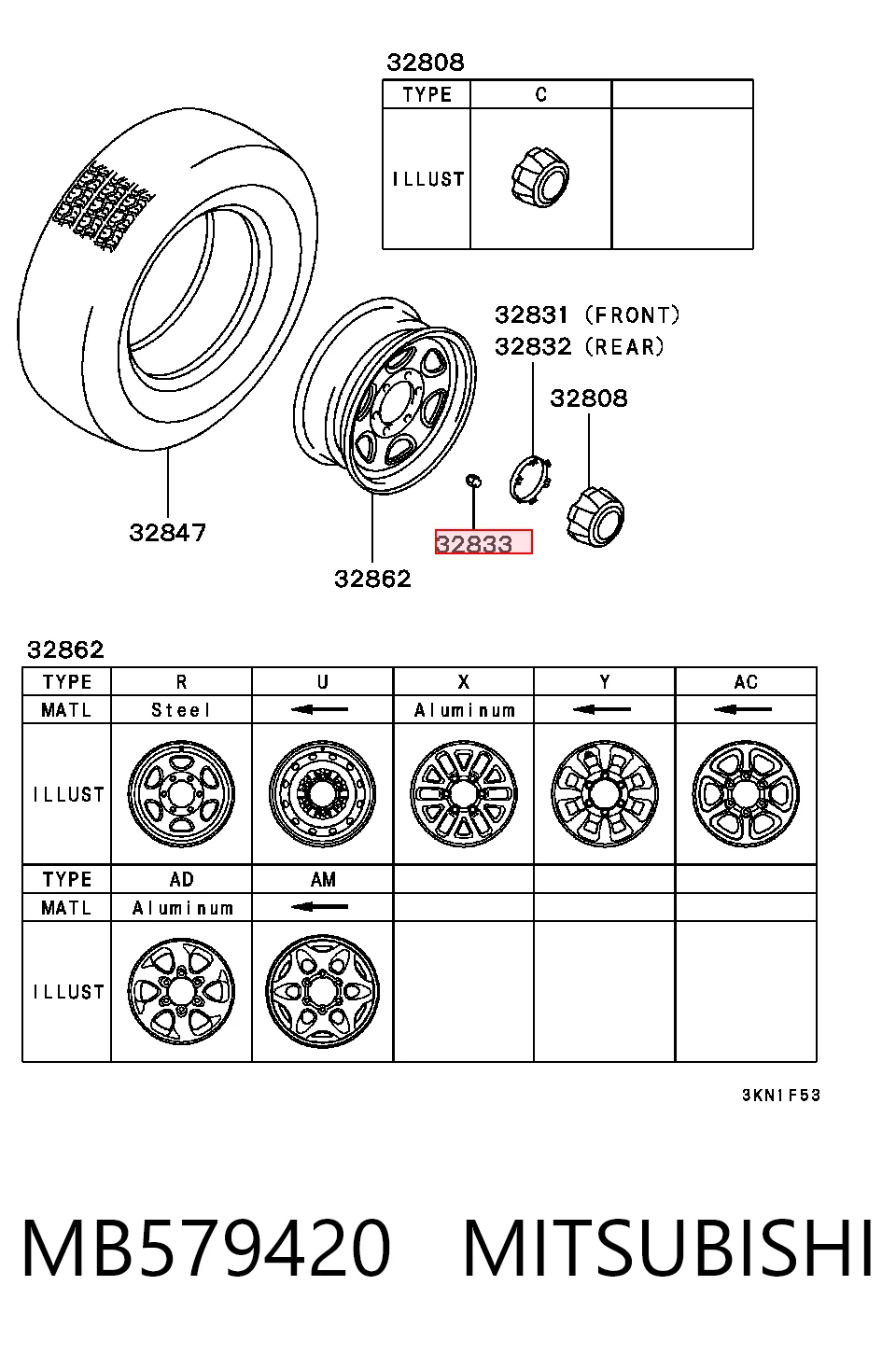 Гайка колісна Dorman 611220