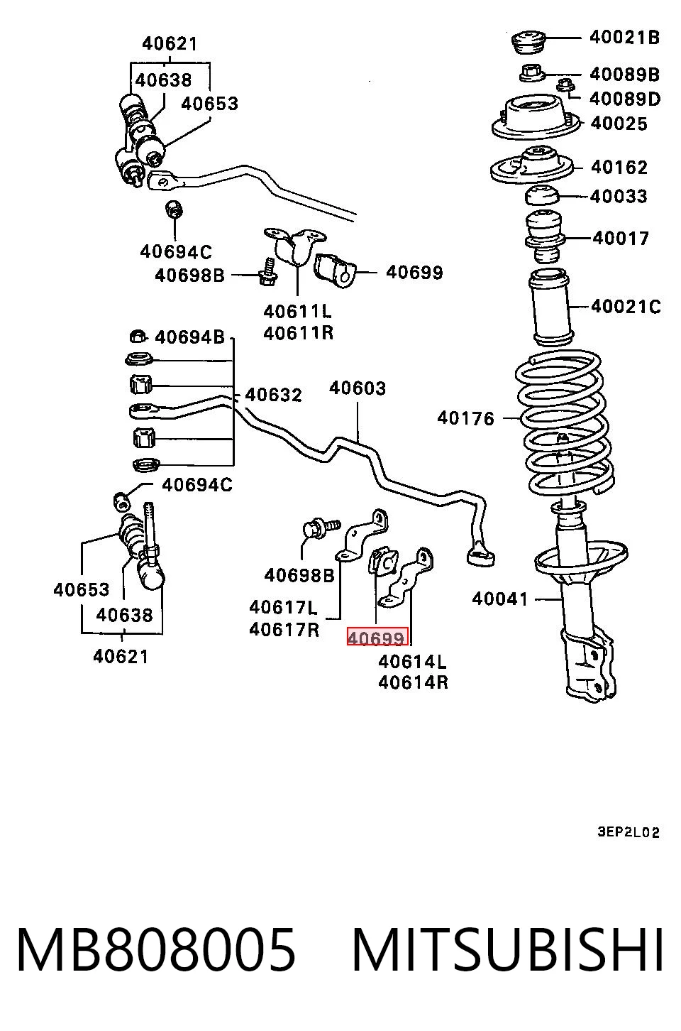 NMS3121 NIPPON MOTORS Втулка стабілізатора переднього