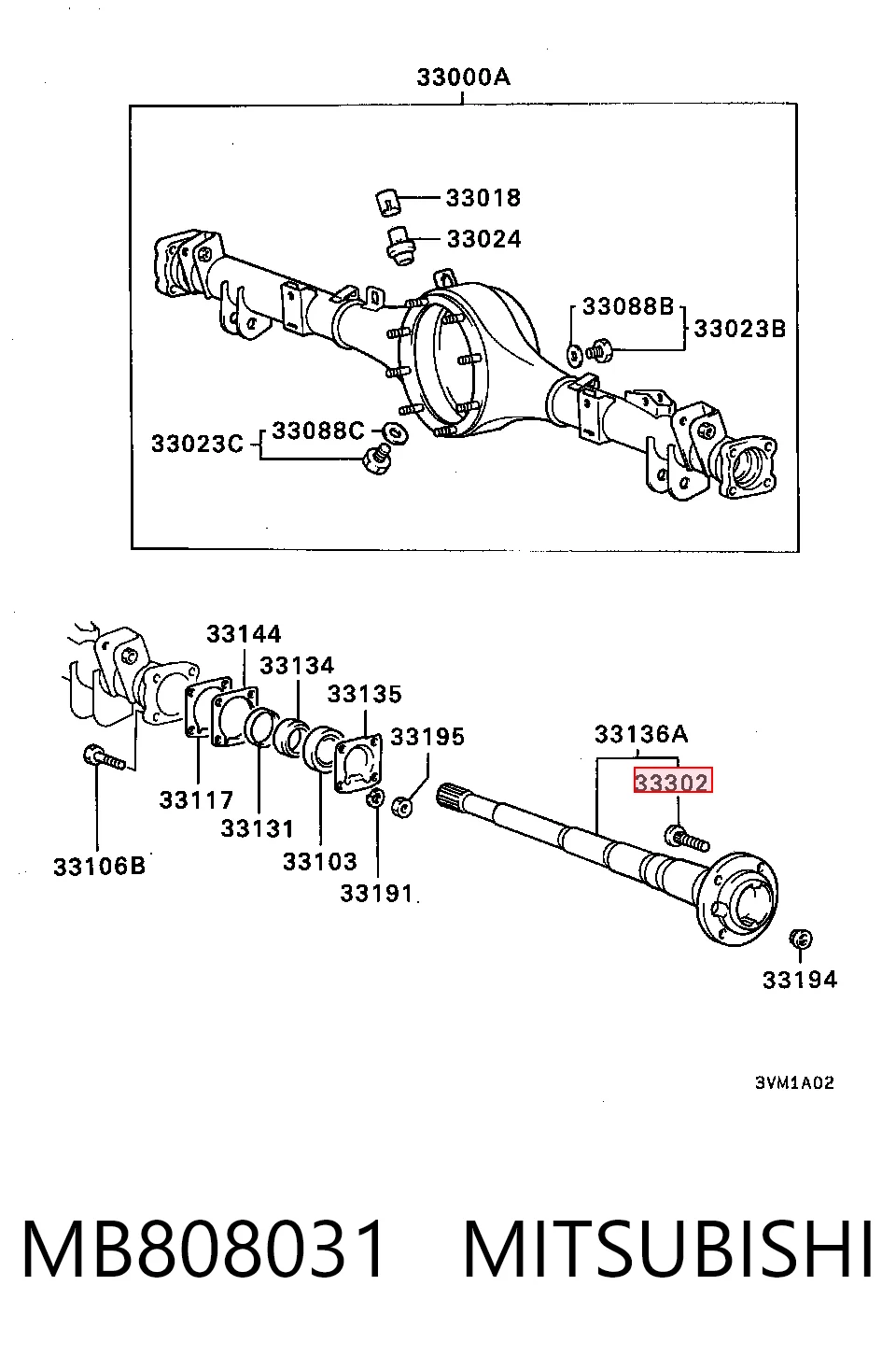Шпилька колісна передня AND 3S407005 ціна, від 1.83 USD