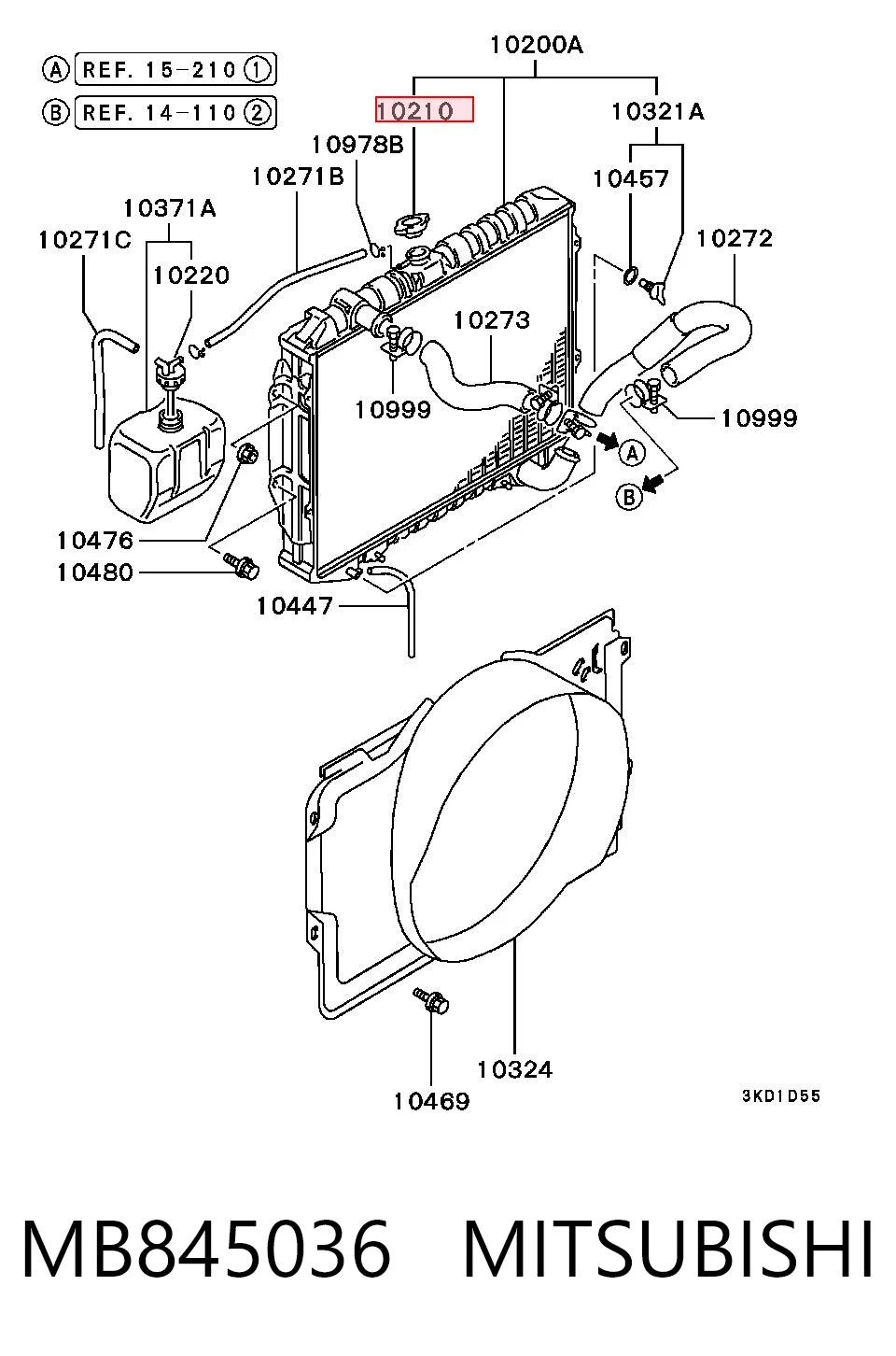 Кришка бачка радіатора Ford XM348100CA ціна, від 5.30 USD