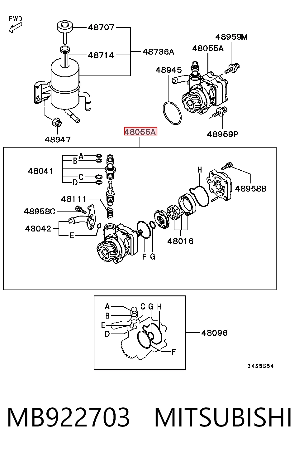 Насос ГУР HTSP0409 Hotaru