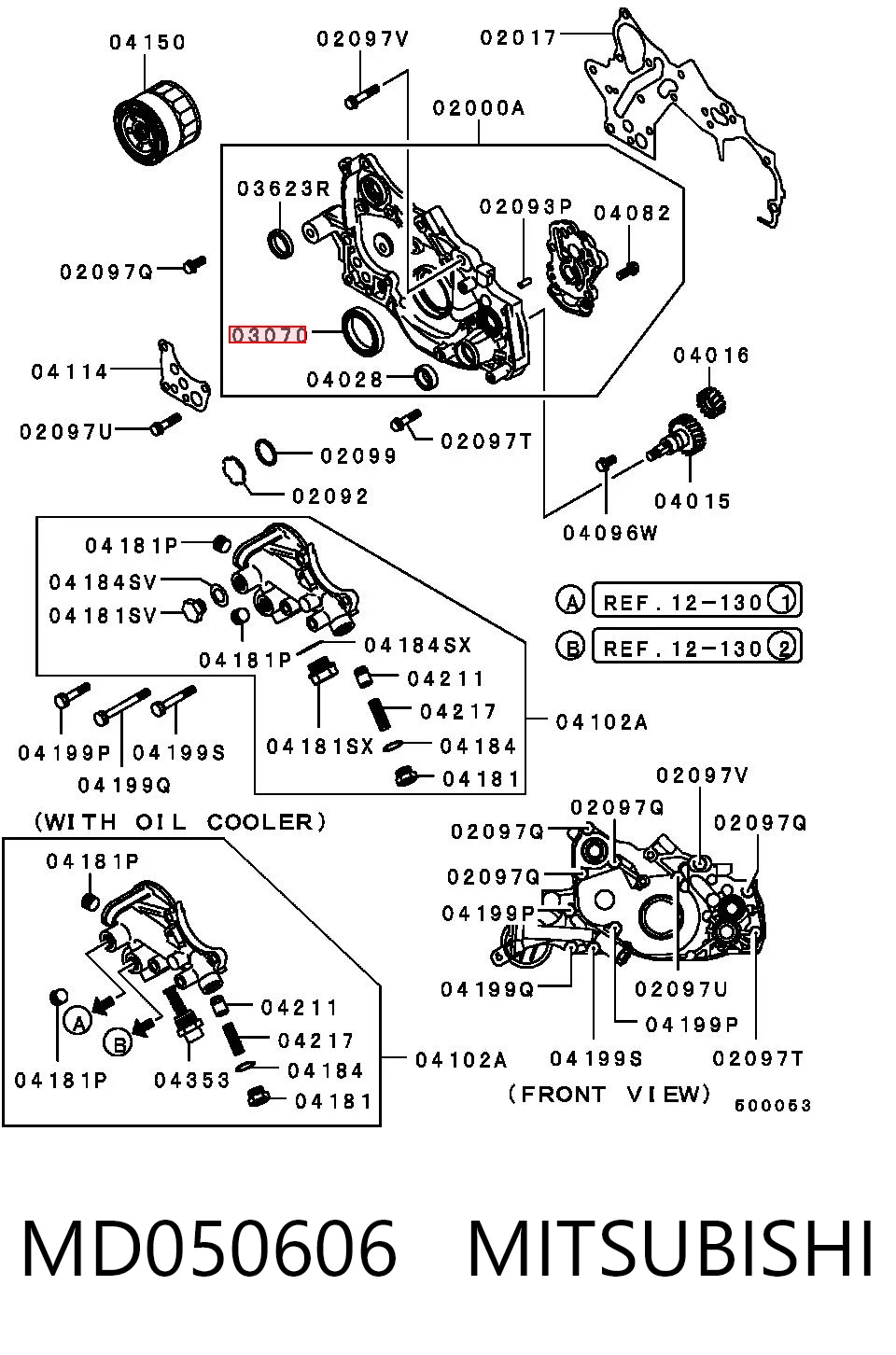Сальник коленвала двигуна, передній Hyundai Galloper позашляховик (JK) (1997 - 2003) ціна, від 4.12 USD