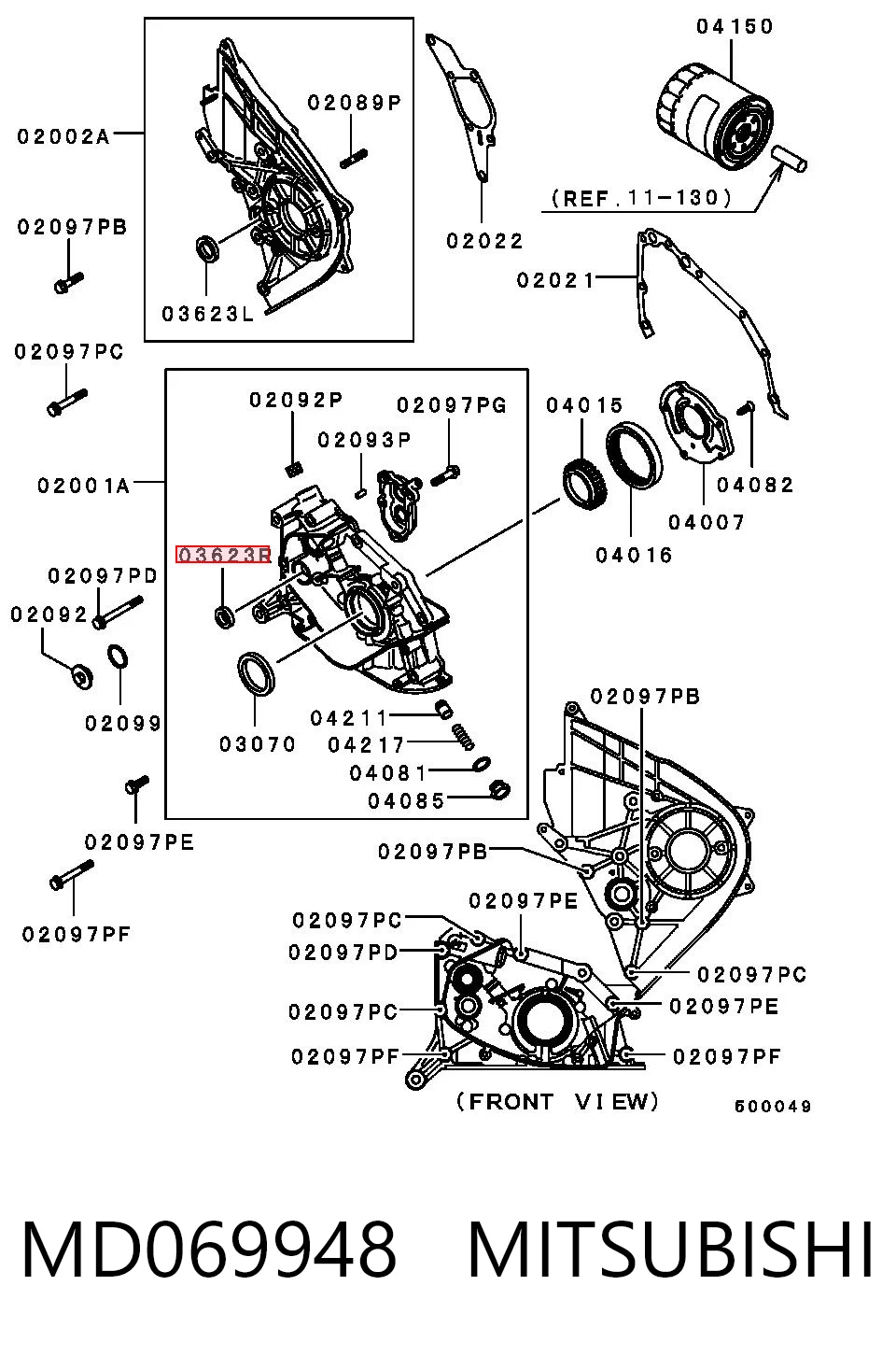 Сальник масляної помпи Mercedes 3760017100 ціна, від 1.82 USD