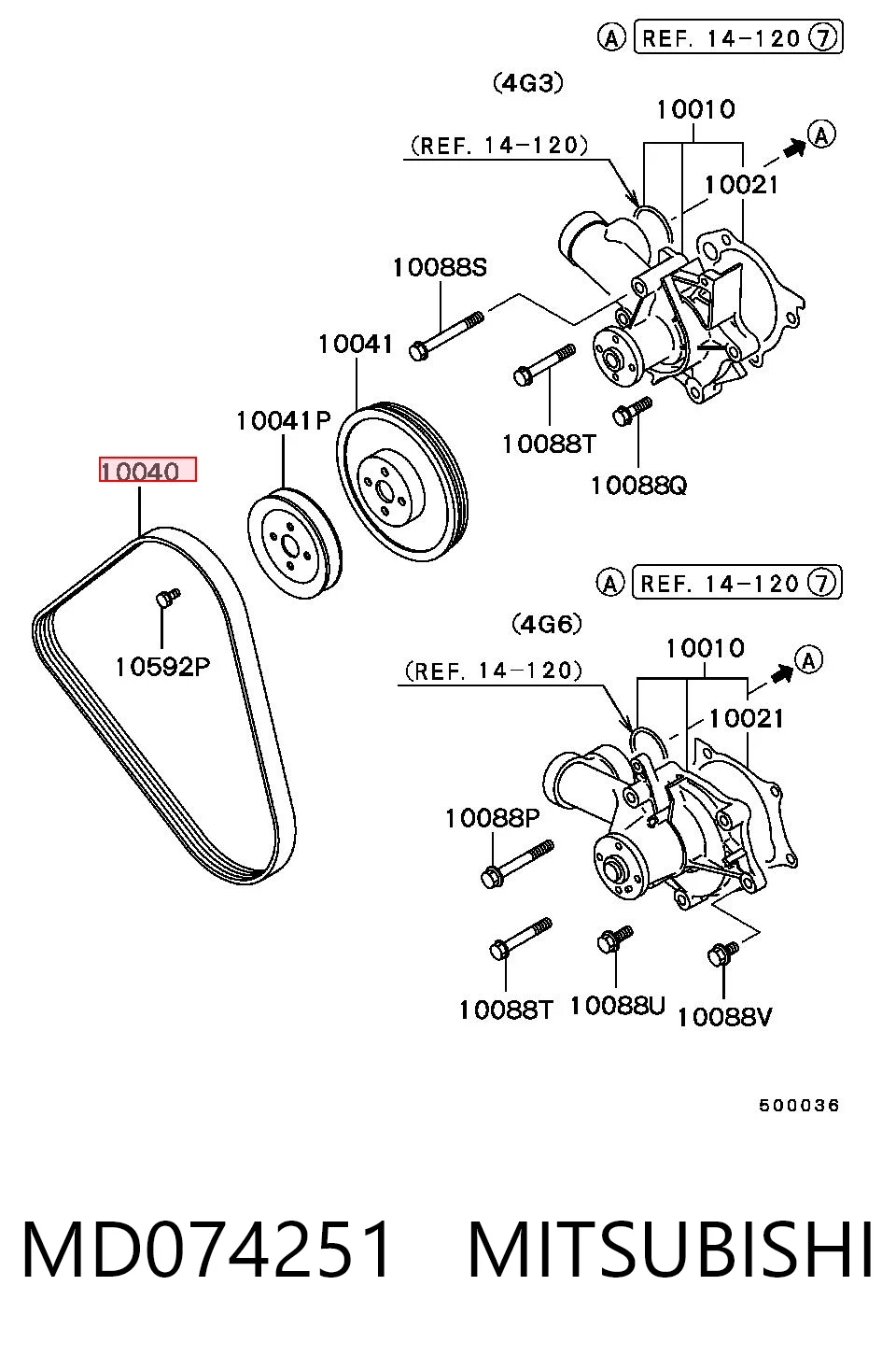 4483174 Fiat/Alfa/Lancia Поліклиновий ремінь