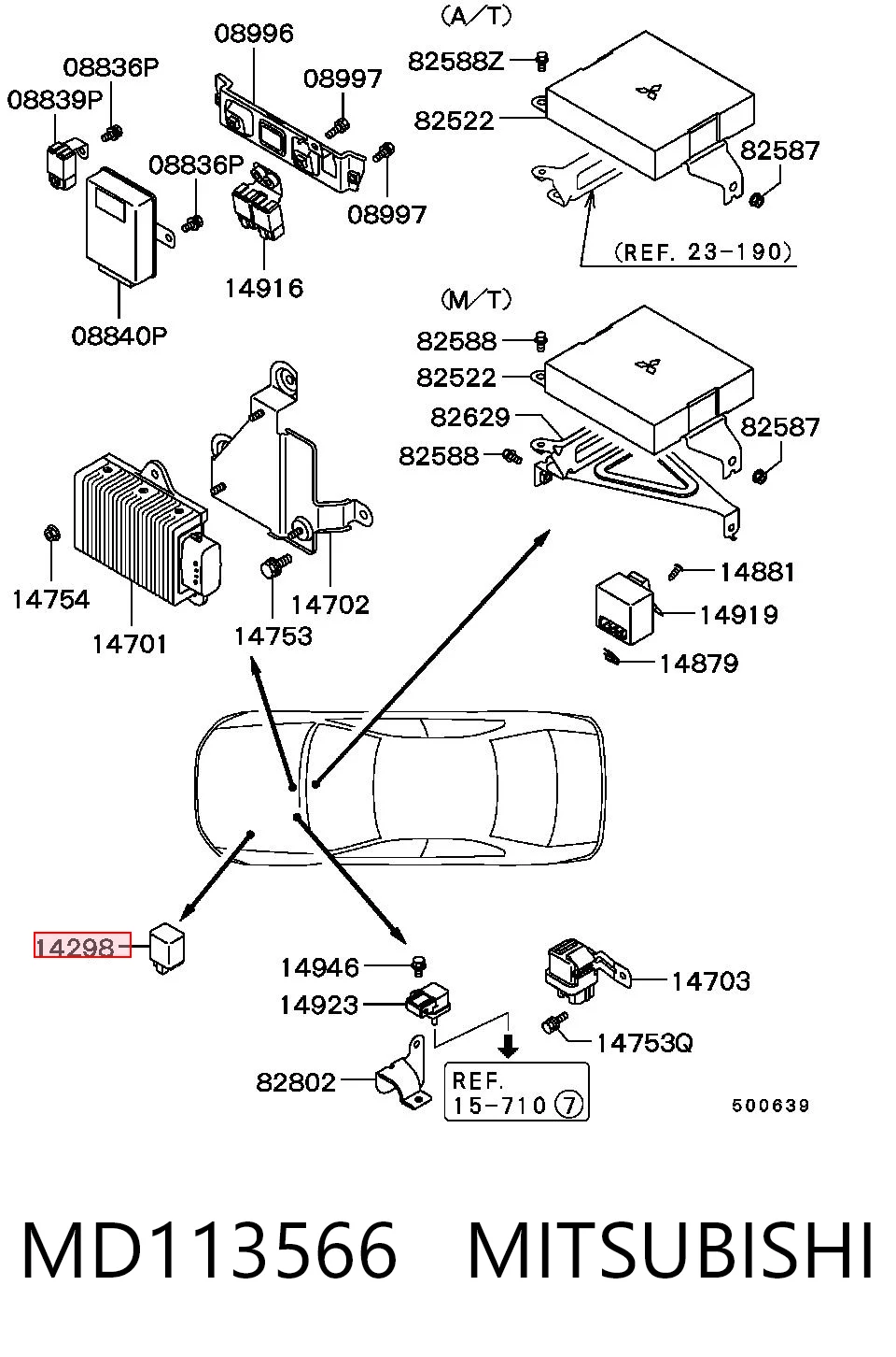 MD113566 Mitsubishi Реле звукового сигналу