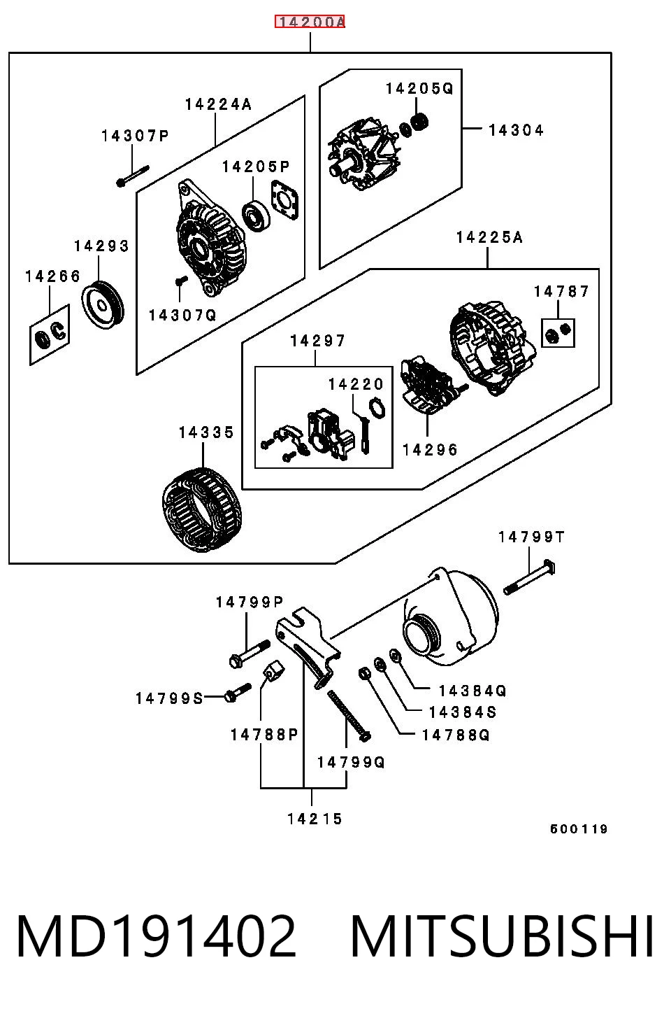 Купити PN4018300C Mazda Генератор