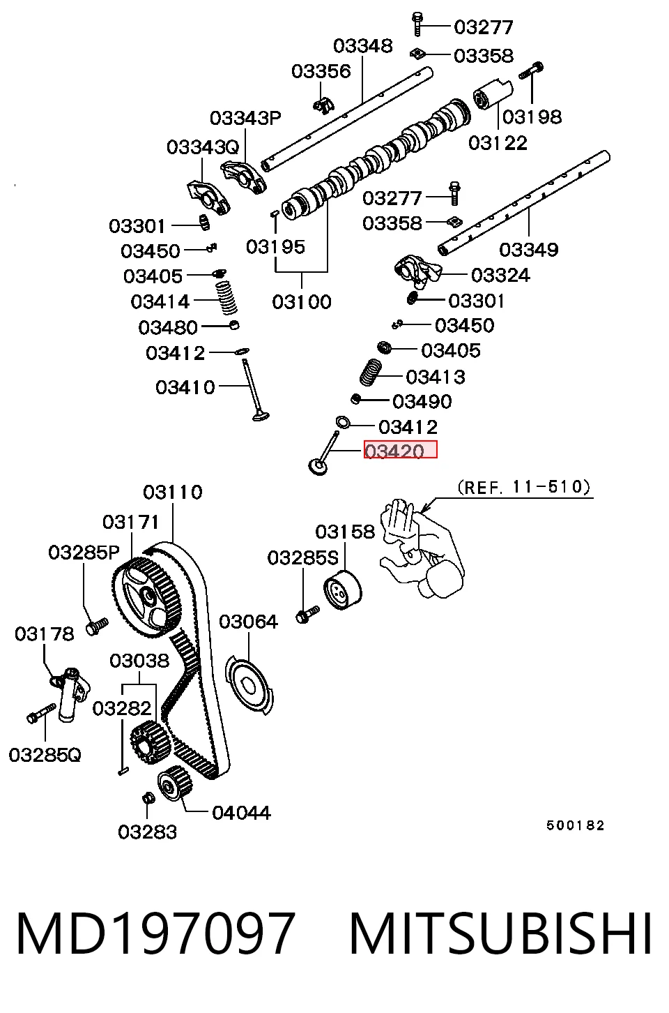 Купити 6105R Freccia Клапан випускний