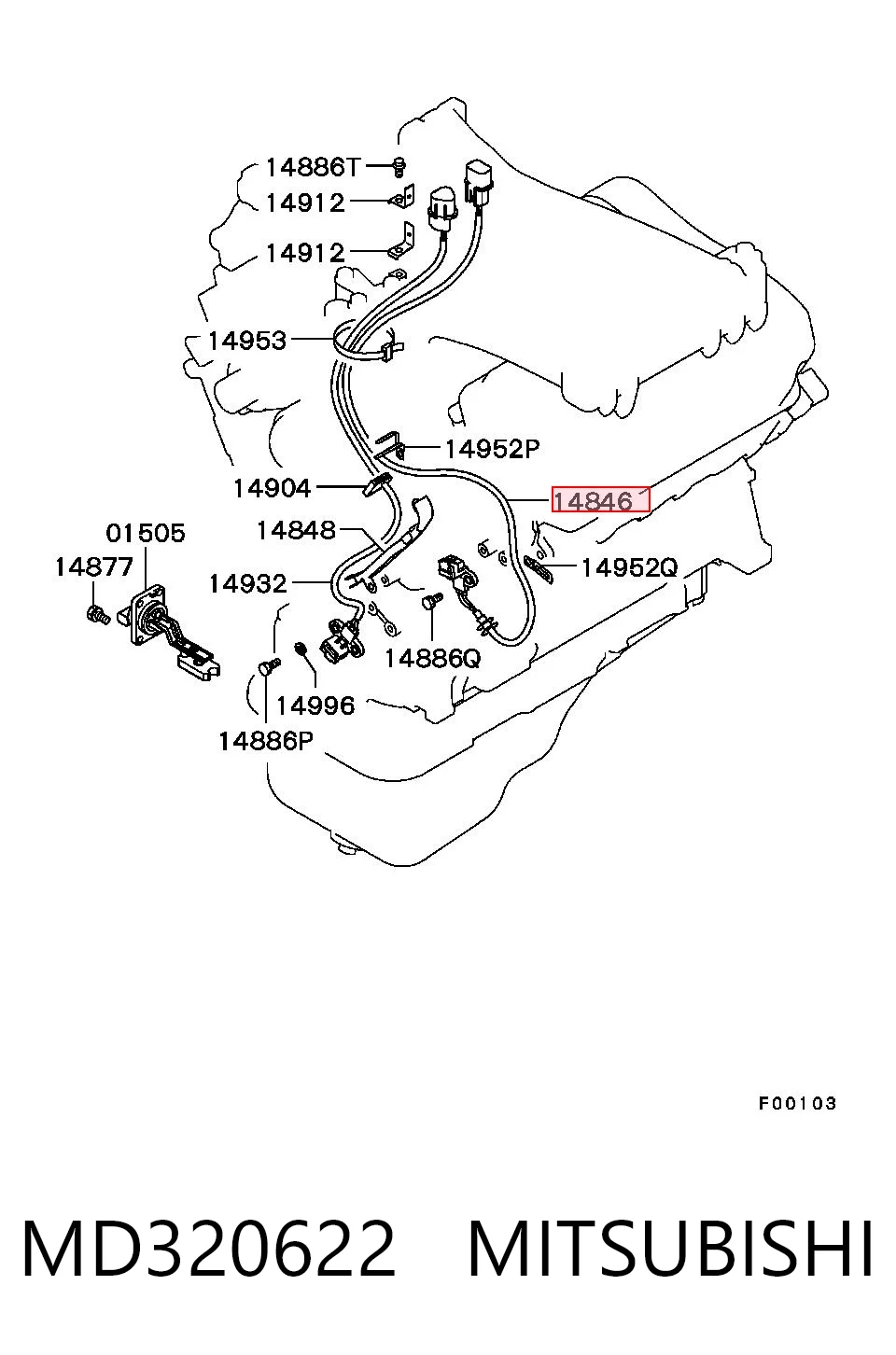 MD320622 Mitsubishi Датчик розподільного вала