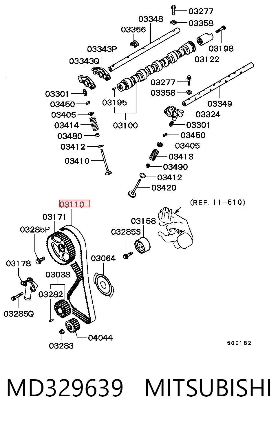 ASMD329639 Chery Ремінь двигуна