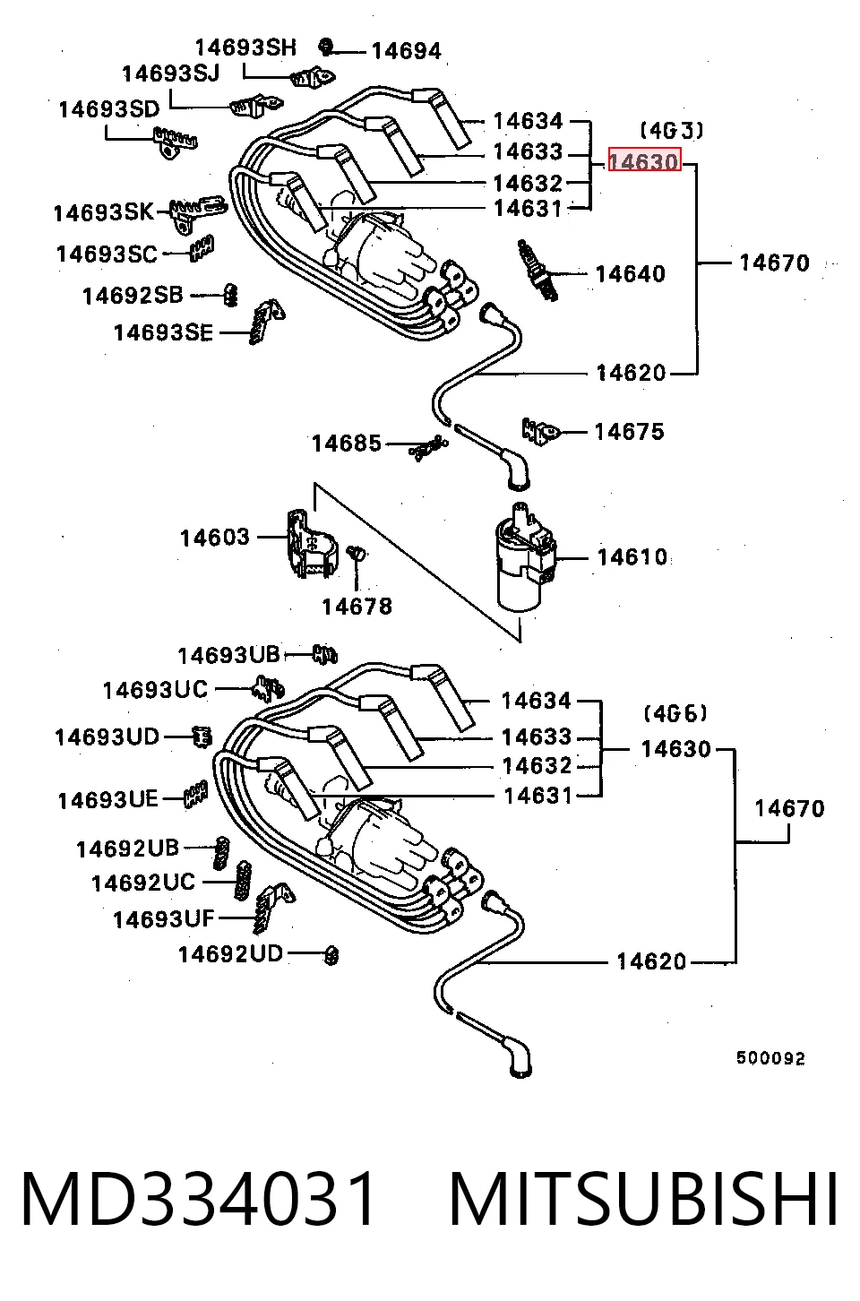 MD198216 Proton Проводи високовольтні