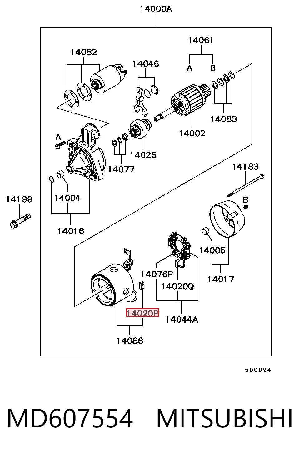 Купити 940113190130 Magneti Marelli Щітка стартера