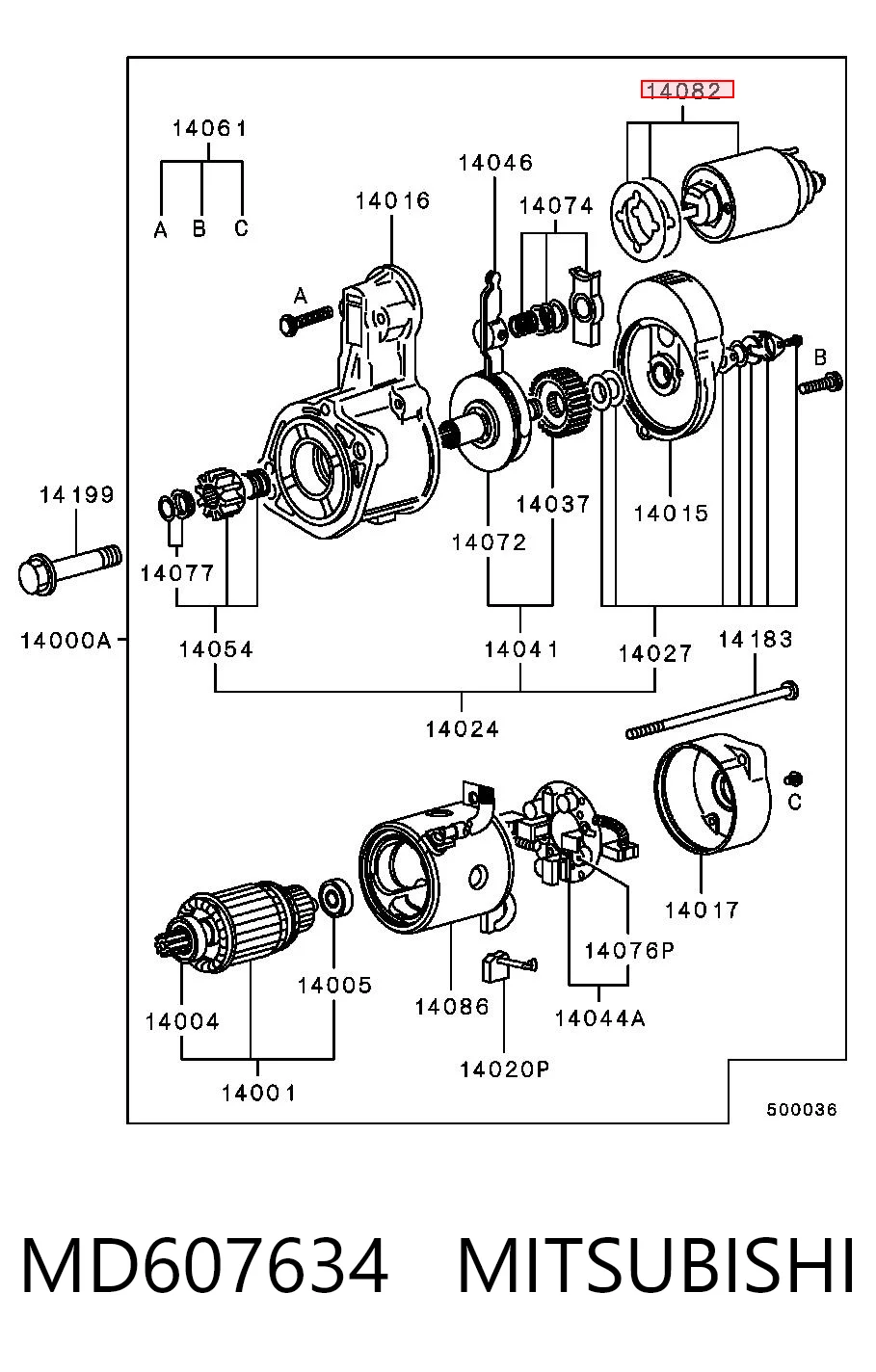 Купити 1352364 Caterpillar Втягуюче реле стартера