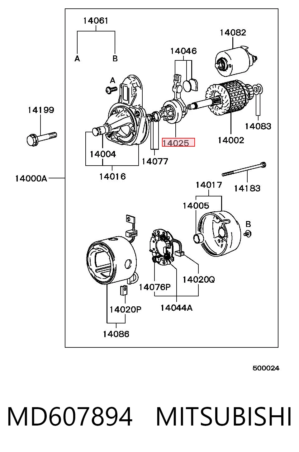 Бендикс стартера 132005 ASR