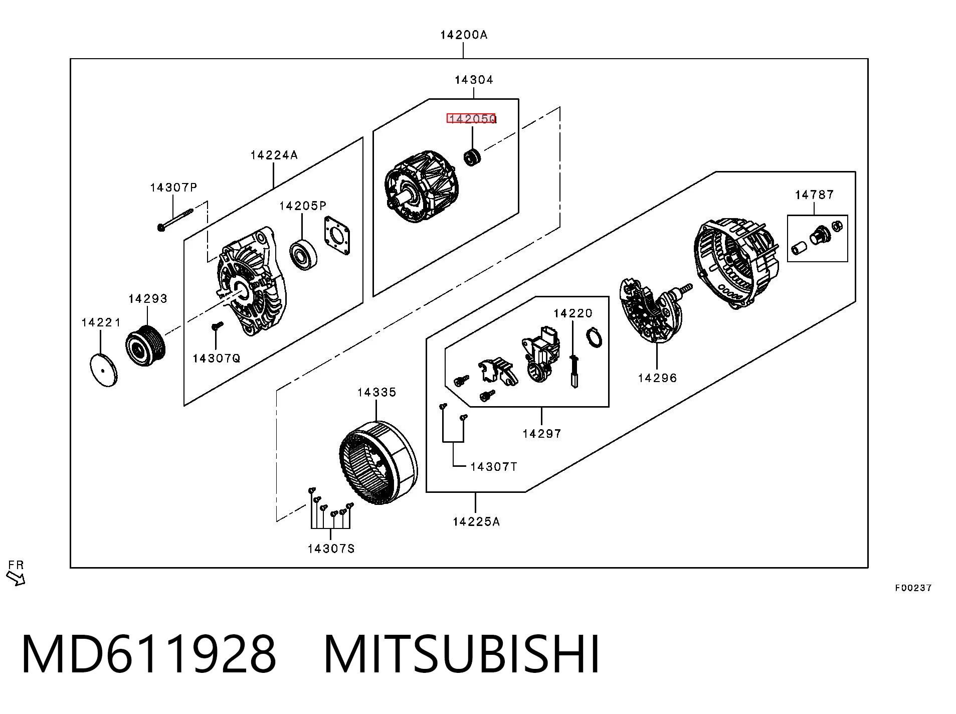 Підшипники на генератор BMW V75769218002