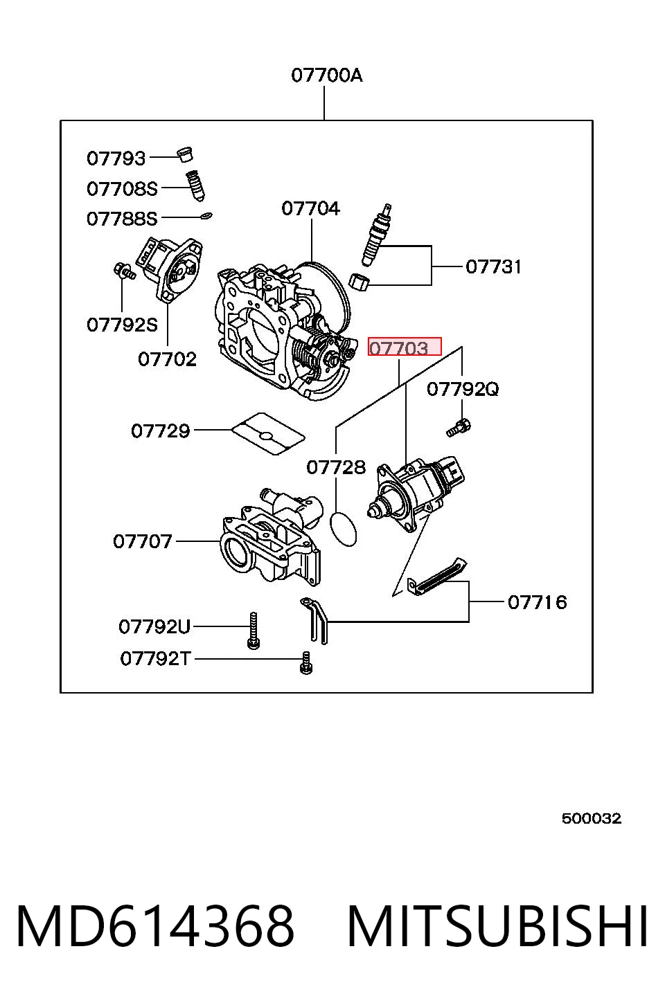 MD614368 Mitsubishi РХХ