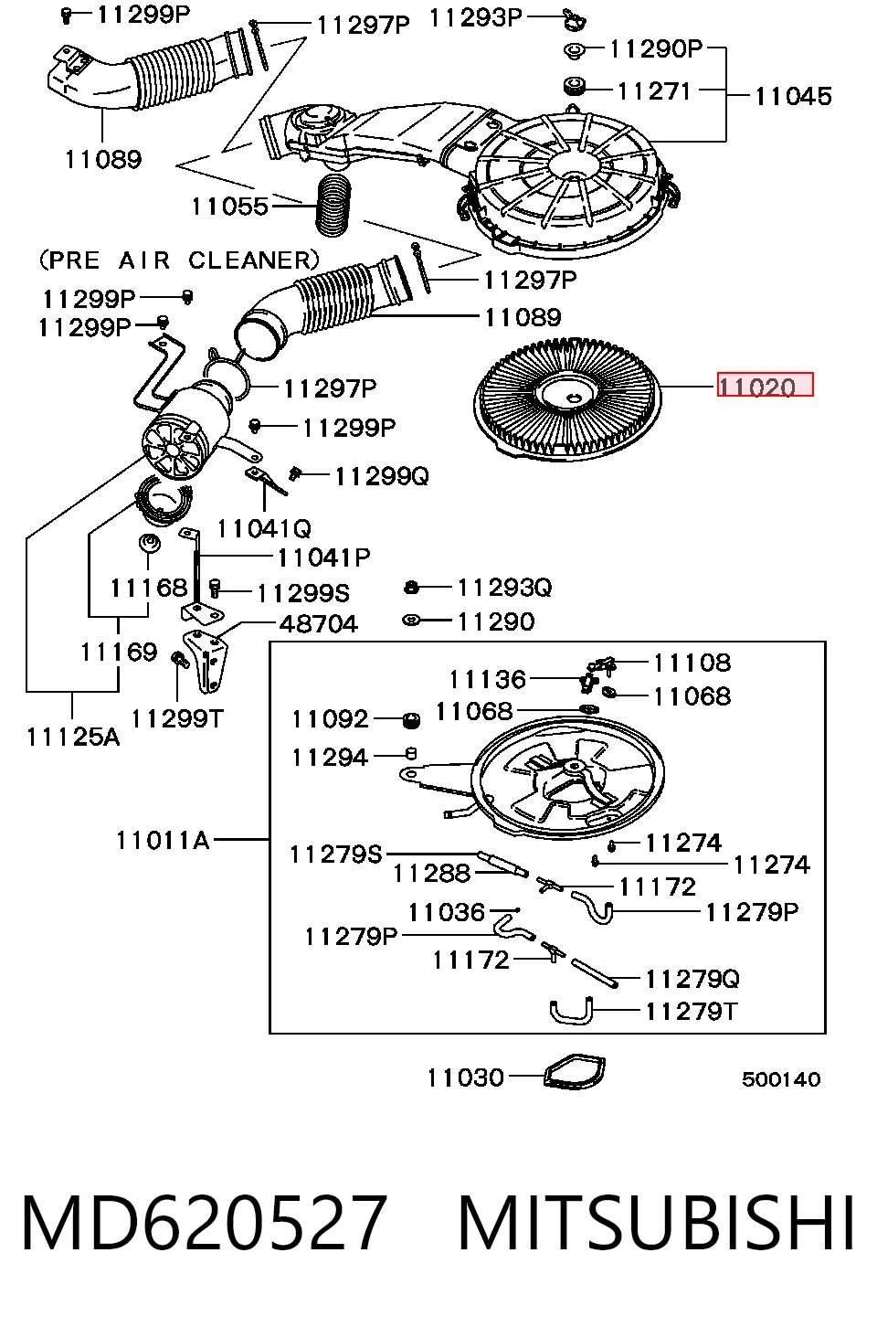 Фільтр повітряний Union A304