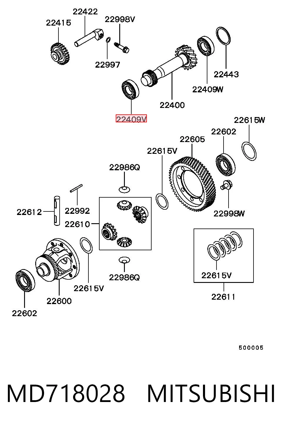 Підшипник проміжного вала КПП Honda 8944720990 ціна, від 19.22 USD