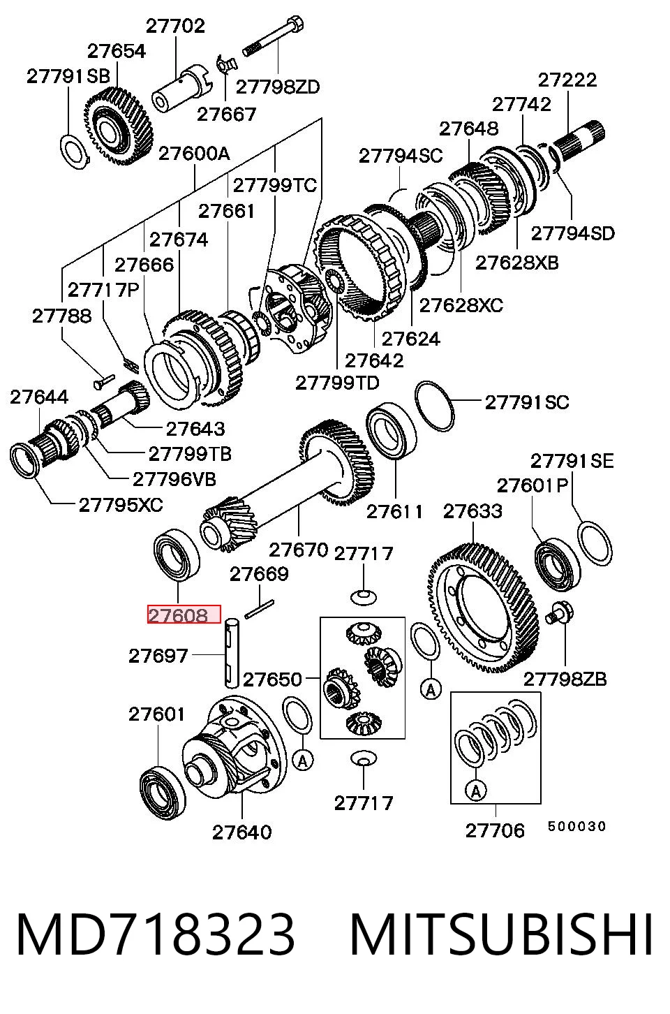 Купити 7703090034 Renault (RVI) Підшипник ступиці передньої