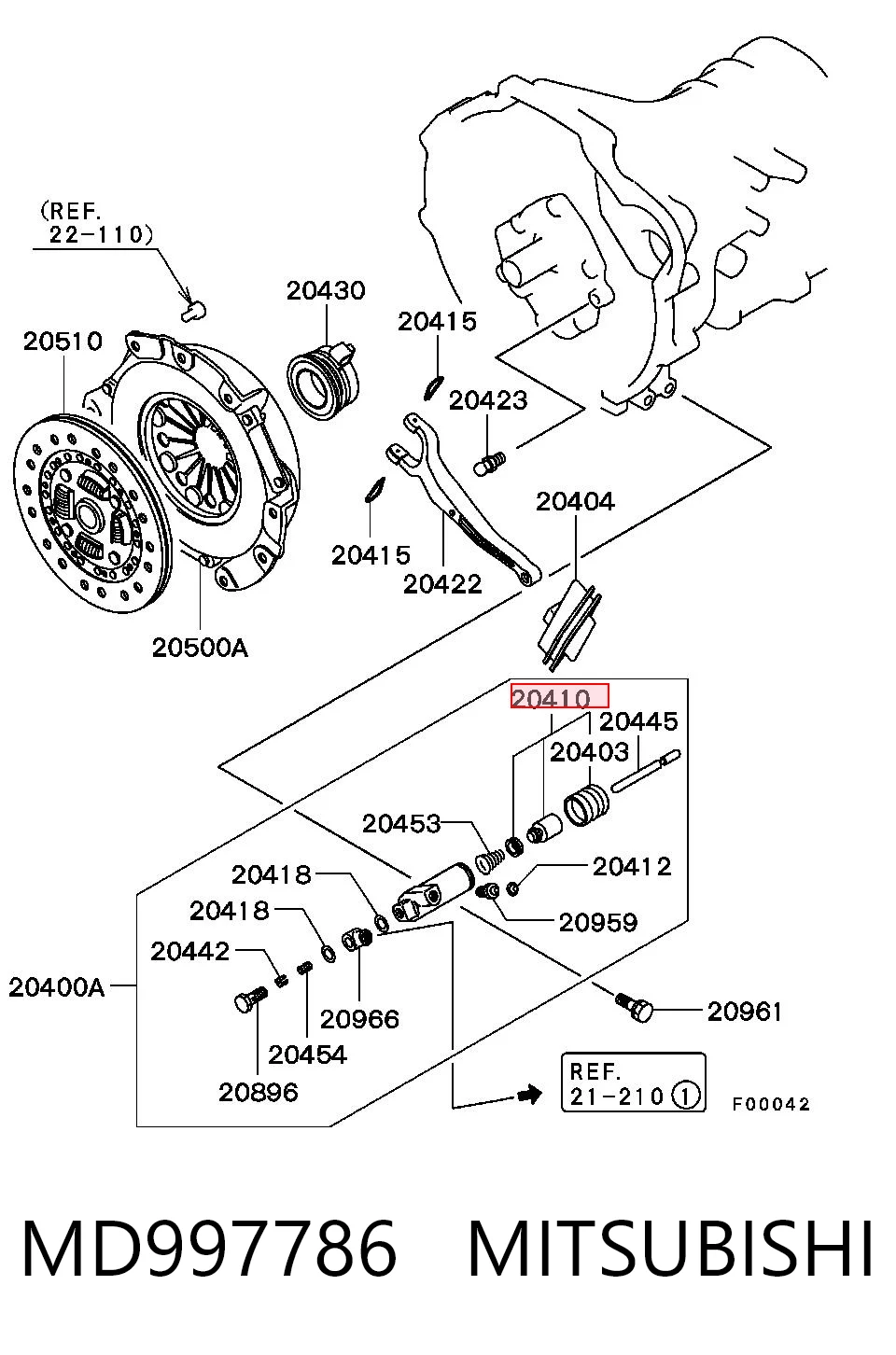 0431335040 Toyota Ремкомплект робочого циліндру зчеплення