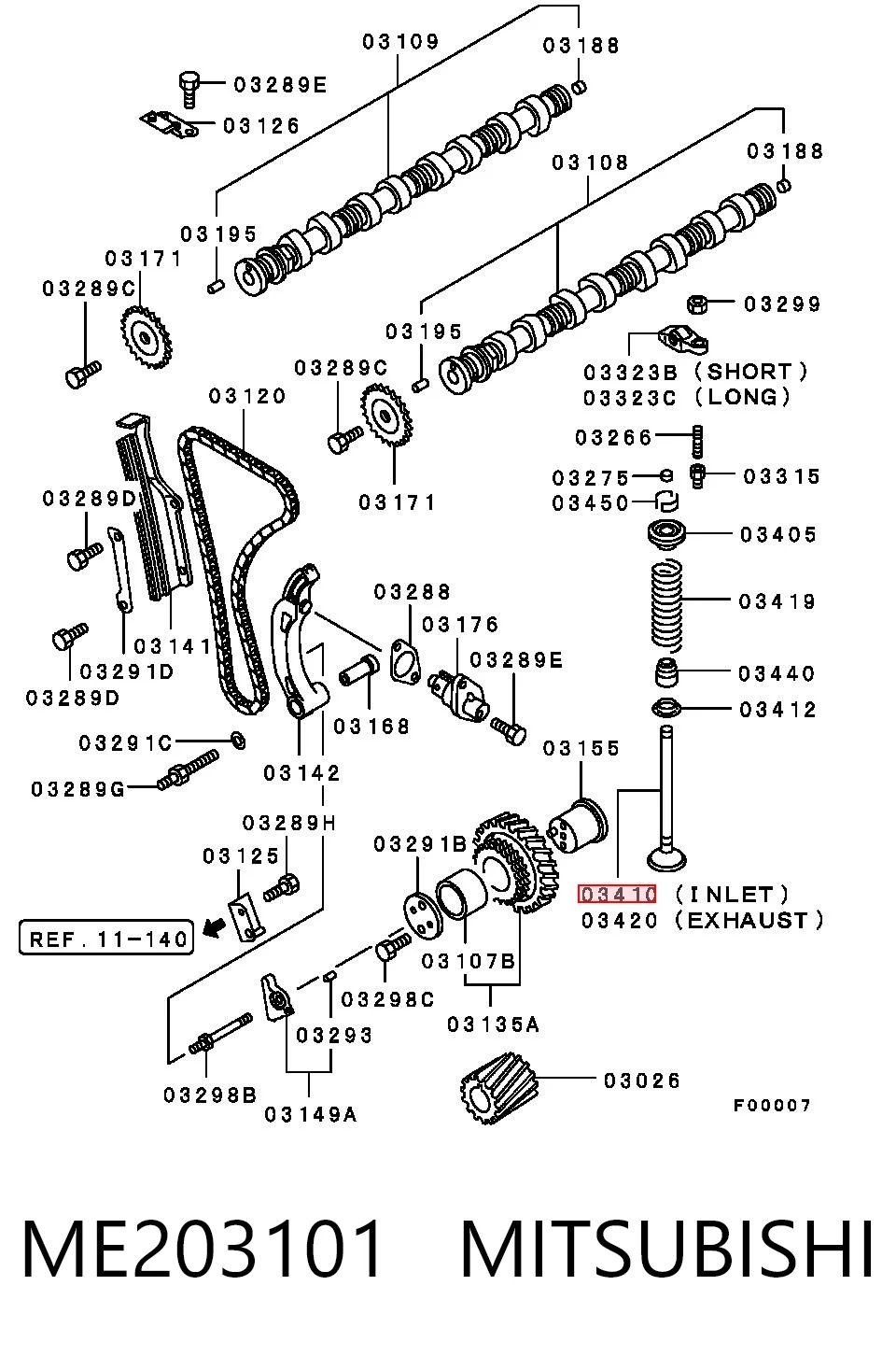 NEV629IN NIPPON MOTORS Клапан впускний