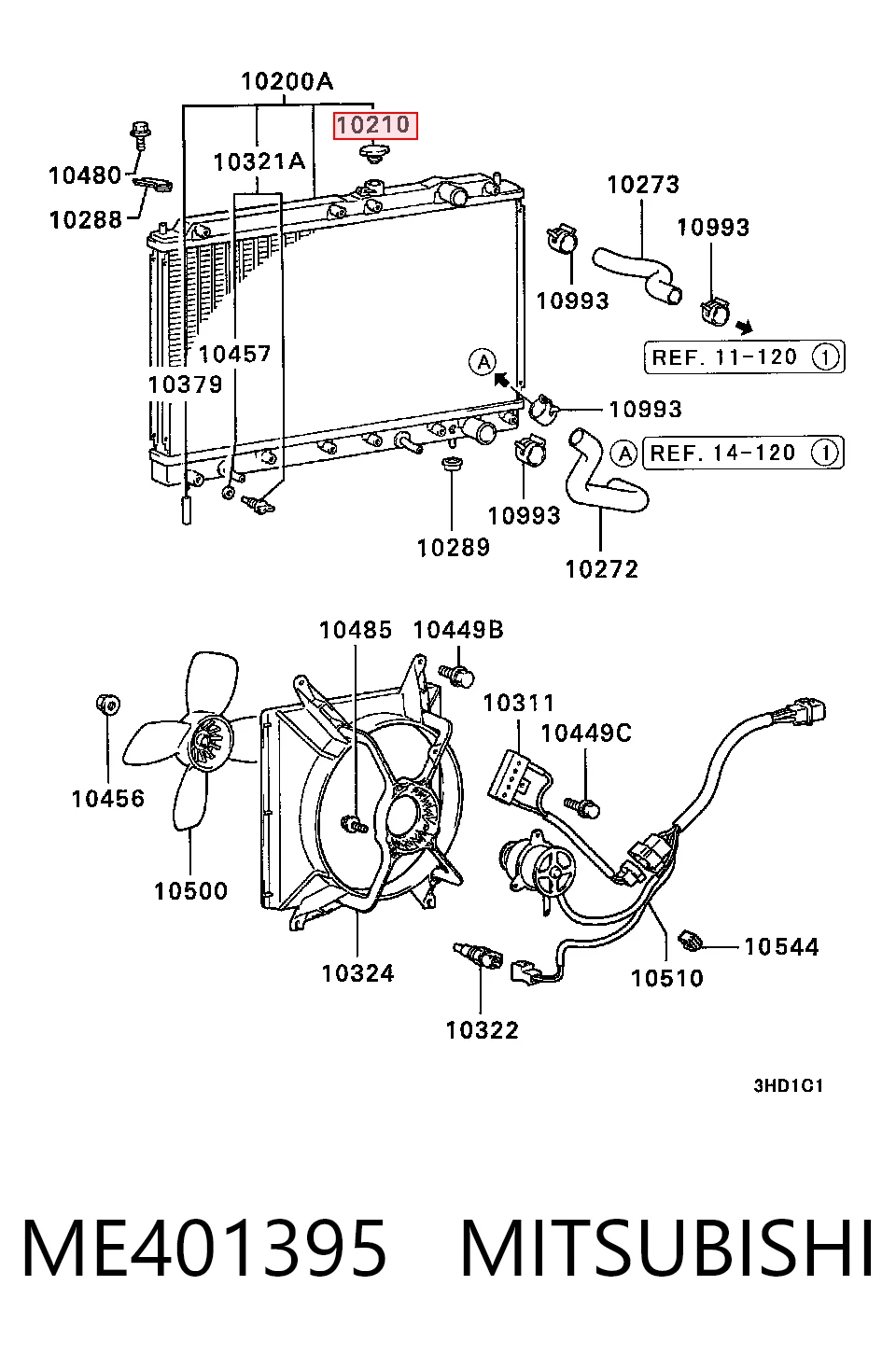 Кришка радіатора XM348100CA Ford