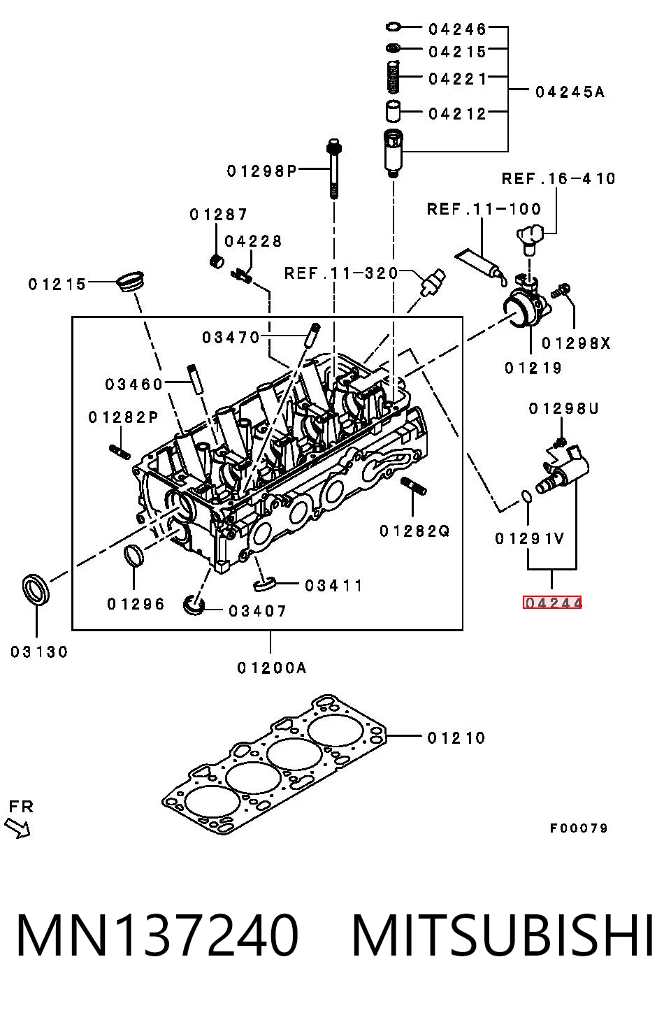 Клапан електромагнітний положення (фаз) розподільного валу Tqparts TQ48033