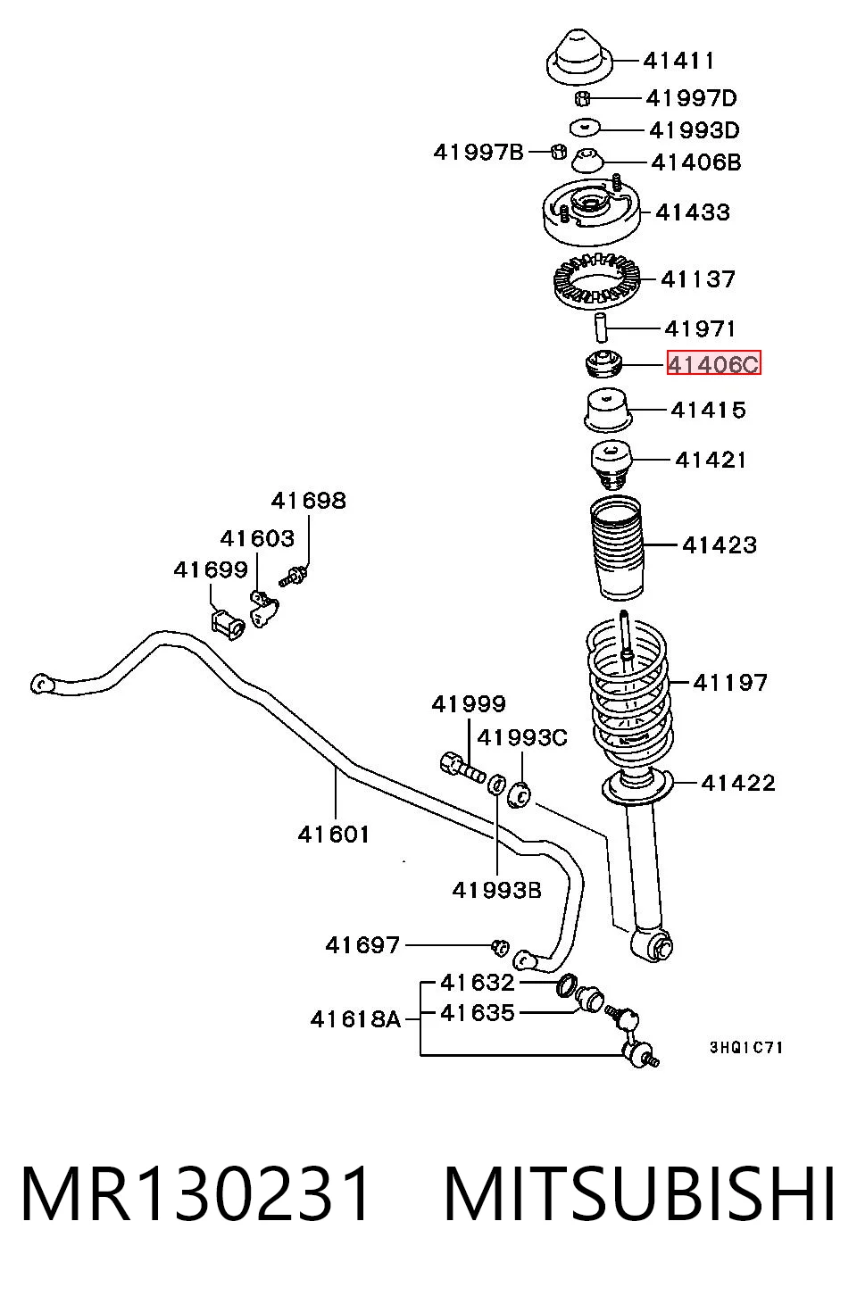 Опора амортизатора заднього Pro-parts 65430376 ціна, від 3.88 USD